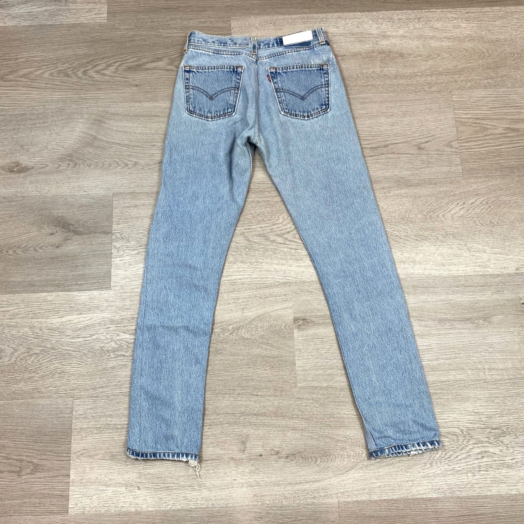 RE/DONE VINTAGE Levi's Re/Done High Rise Slim Straight Leg Jeans Women 24 Blue Jeans Womens 24 Regular Straight Size 42" / US 20 - 3 Thumbnail