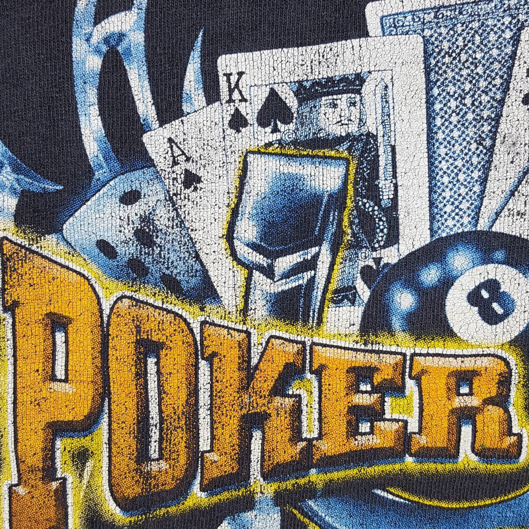 Vintage Y2K Distressed Poker Run Motorcycle Biker Tribal Size XL Faded Vintage T Shirt Size US XL / EU 56 / 4 - 6 Thumbnail