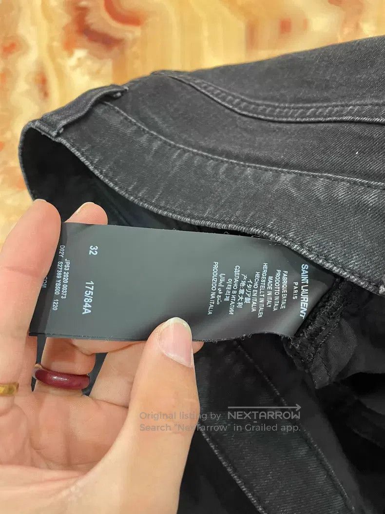 Saint Laurent Paris Saint Laurent Paris Black Denim Jeans i Size US 32 / EU 48 - 5 Thumbnail