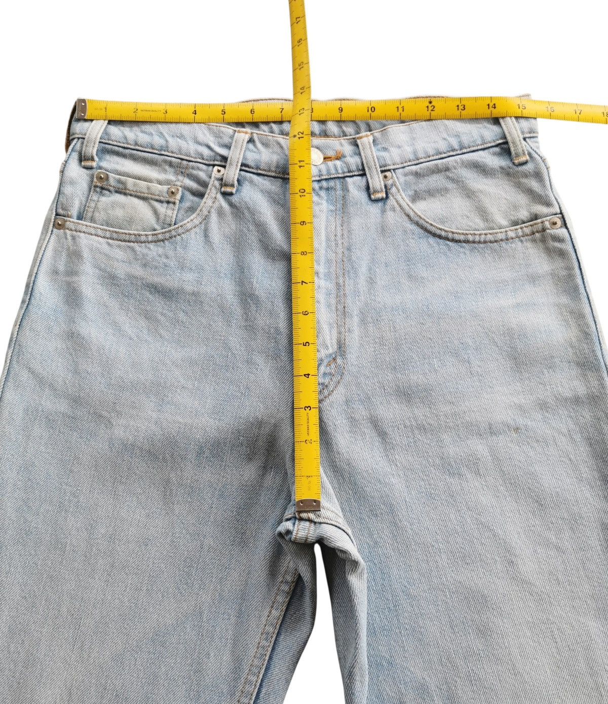 Levi's Vintage Levis Original Rivetted Faded Light Blue Jeans Size US 31 - 7 Thumbnail