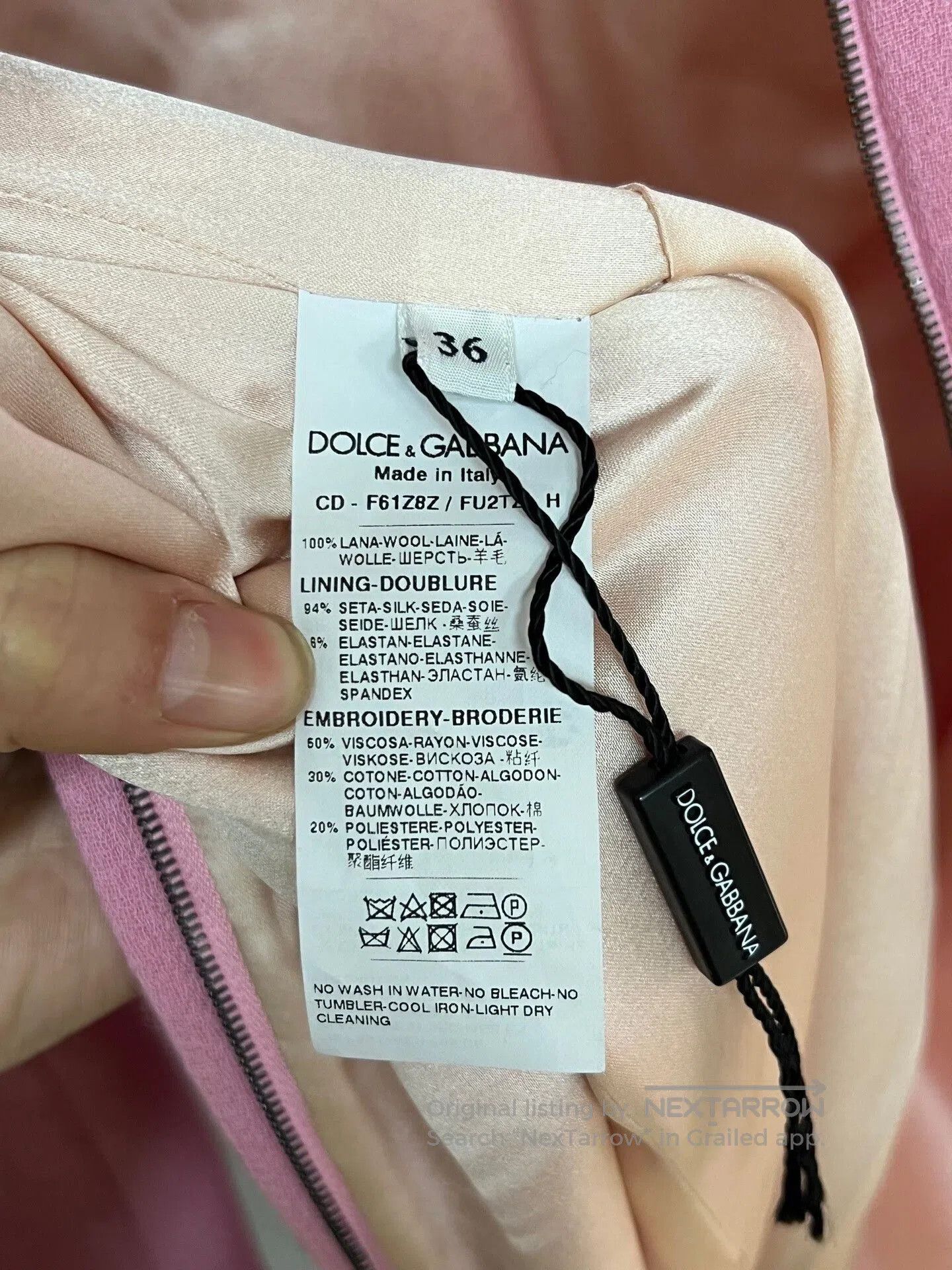 Dolce & Gabbana pink embroidered dress by D&G. Size S / US 4 / IT 40 - 4 Thumbnail