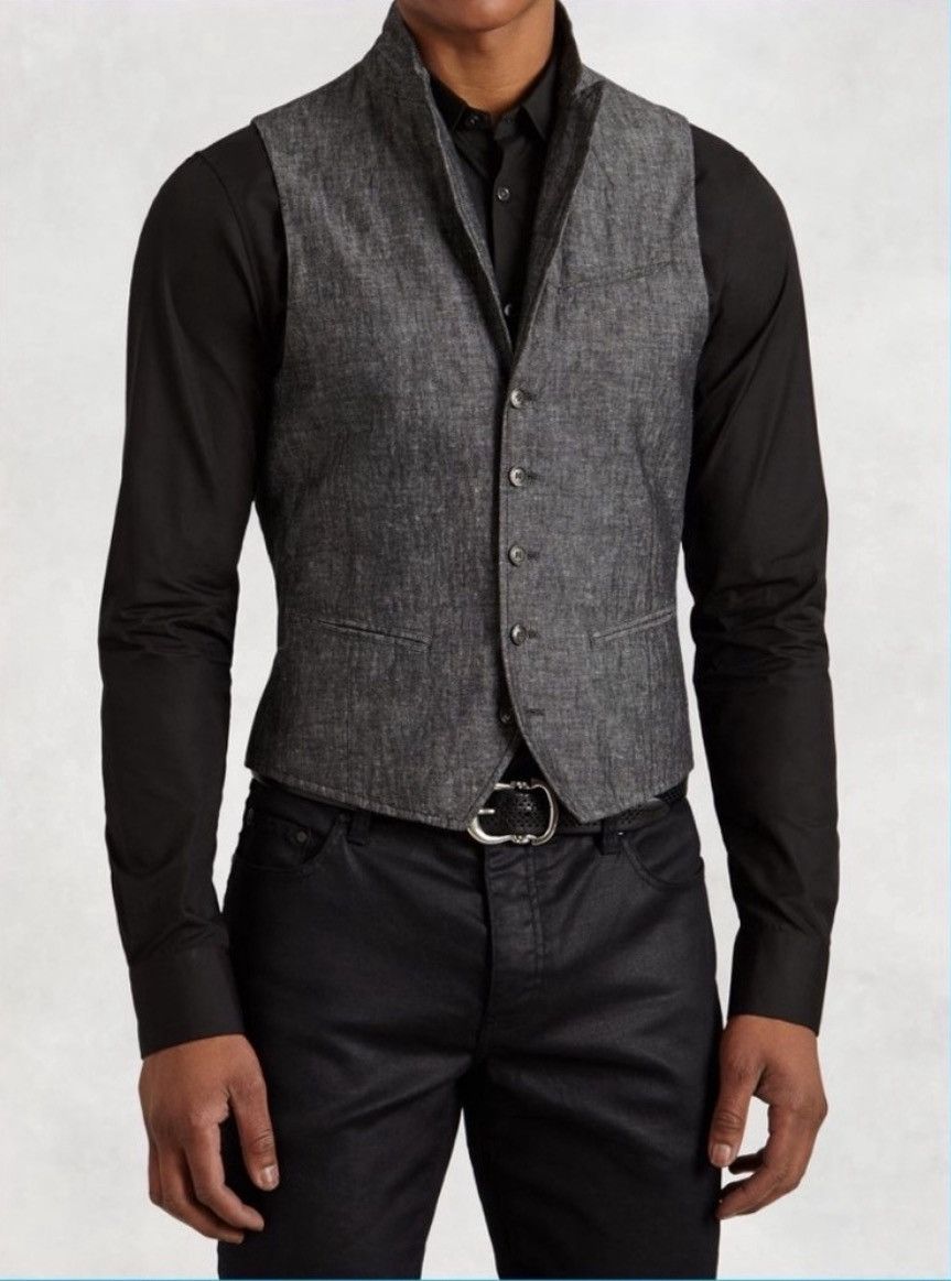 John Varvatos Woodward Vest Size EU 50 USA 40 Size US M / EU 48-50 / 2 - 1 Thumbnail