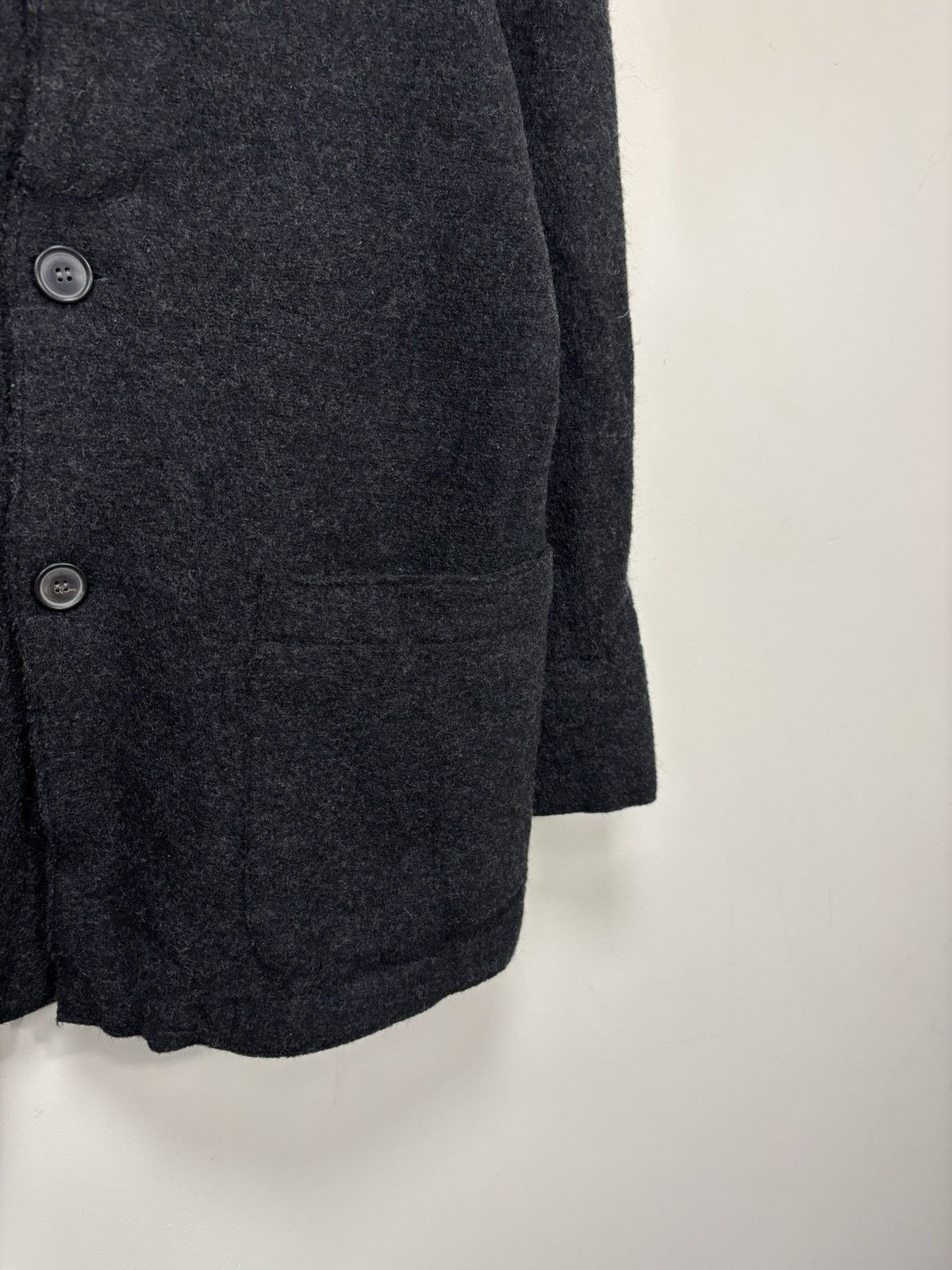 OSKA Oska Moessmer Women’s Dark Gray Virgin Wool Cardigan Jacket Size L / US 10 / IT 46 - 6 Thumbnail