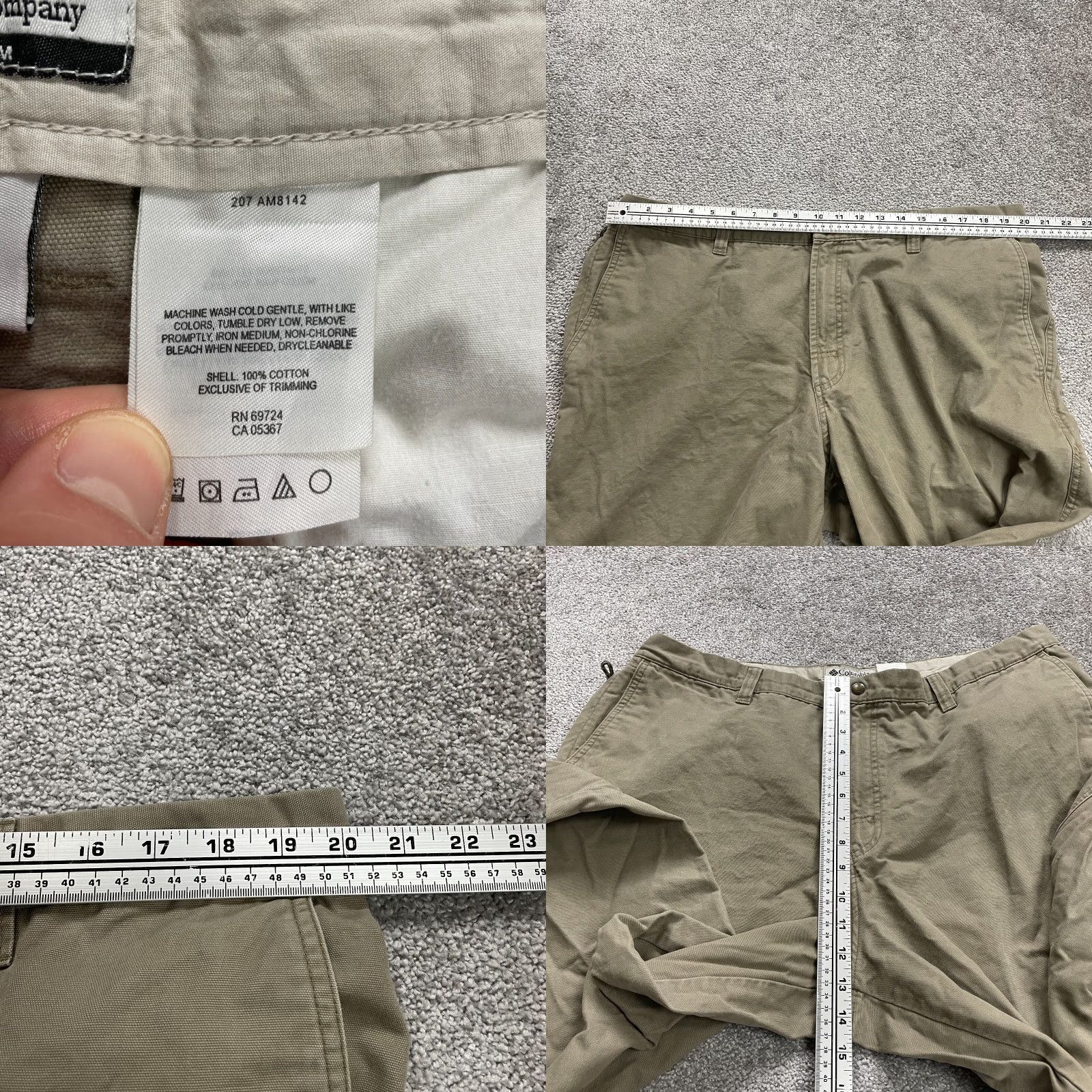 Vintage Columbia Flex ROC Chino Pants Mens 40x30 Brown Casual Outdoor Cotton Straight Size US 40 / EU 56 - 8 Thumbnail