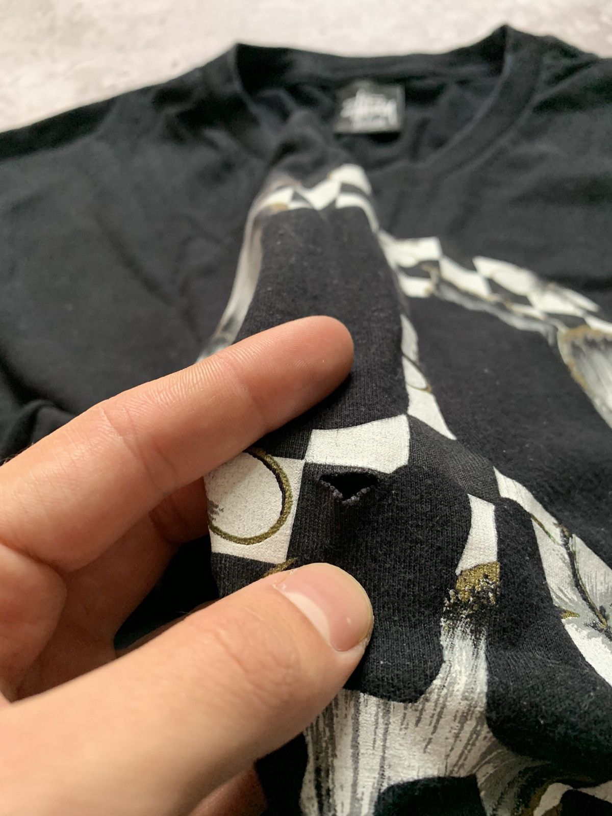Stussy Stussy Skull & Bones Tee Black M Size US M / EU 48-50 / 2 - 3 Thumbnail