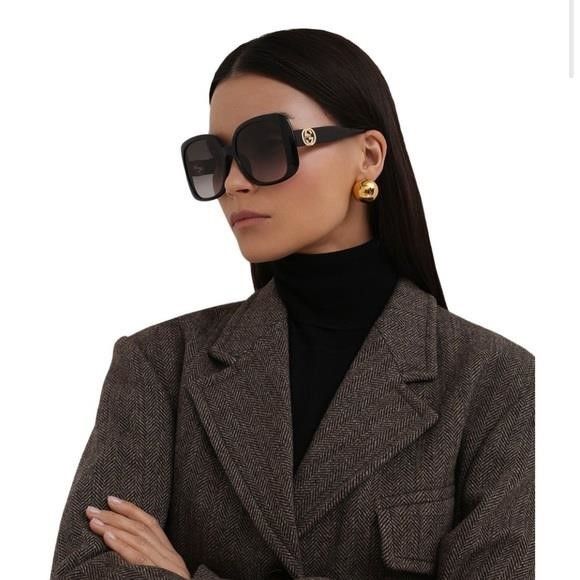 Gucci New Authentic GUCCI Grey Square Ladies Sunglasses GG1029SA 0 Size ONE SIZE - 9 Thumbnail