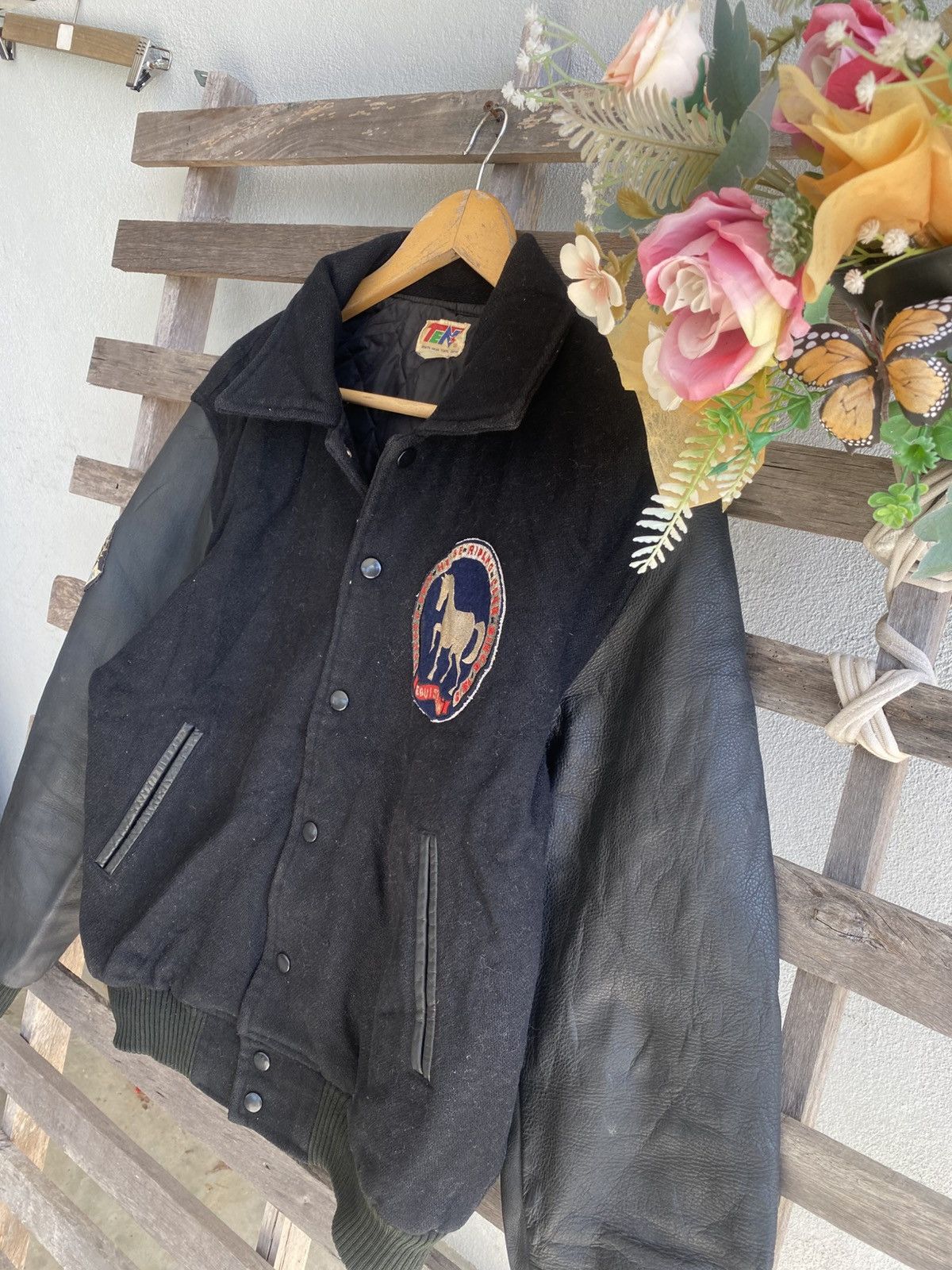 Japanese Brand Vintage Varsity Leather Jacket Size US M / EU 48-50 / 2 - 5 Thumbnail