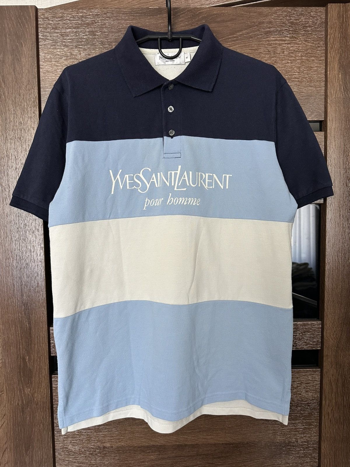 Yves Saint Laurent Yves Saint Laurent YSL Vintage Polo T-Shirt Big Logo Size US M / EU 48-50 / 2 - 1 Thumbnail