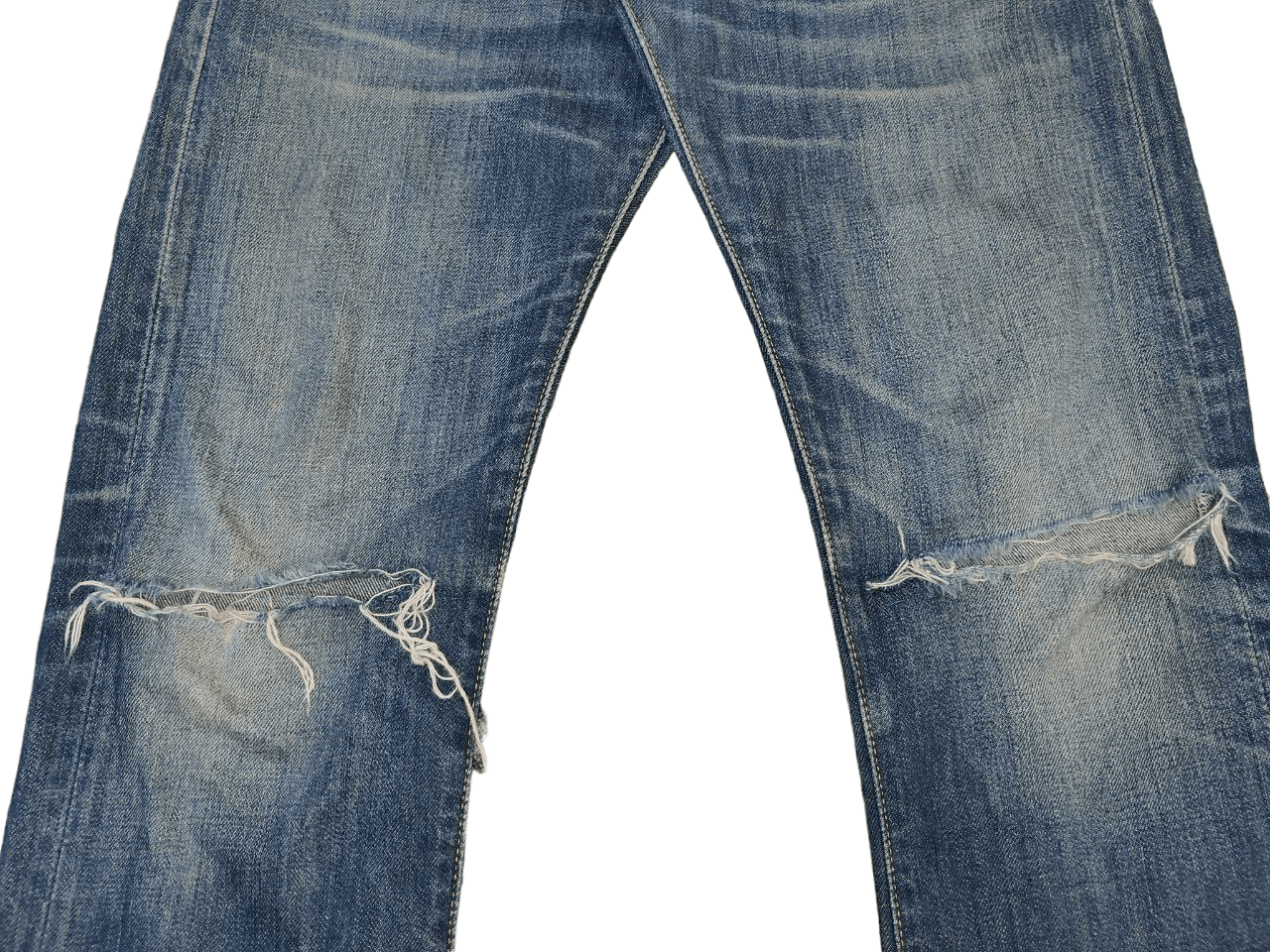 Levi's Levi's 505 28x33 Distressed Denim Size US 30 / EU 46 - 2 Thumbnail