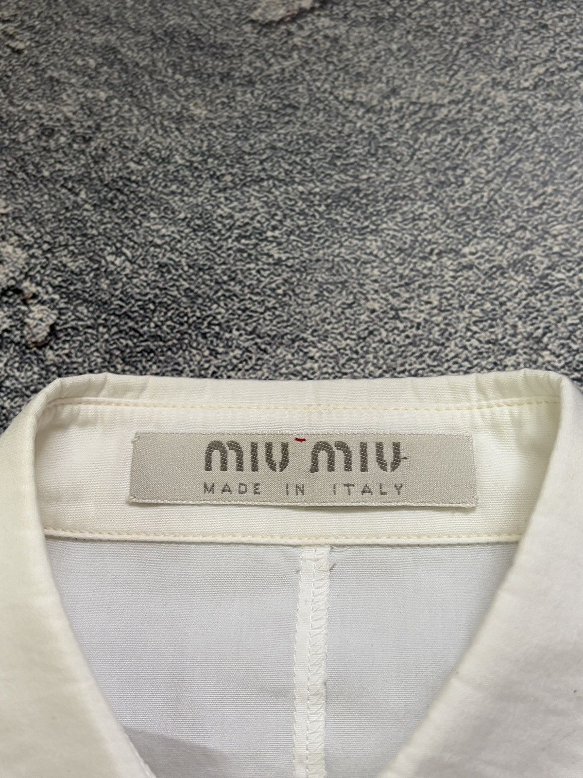Miu Miu Miu Miu Archival White Button Up Shirt Italy Size 40 Size S / US 4 / IT 40 - 3 Thumbnail