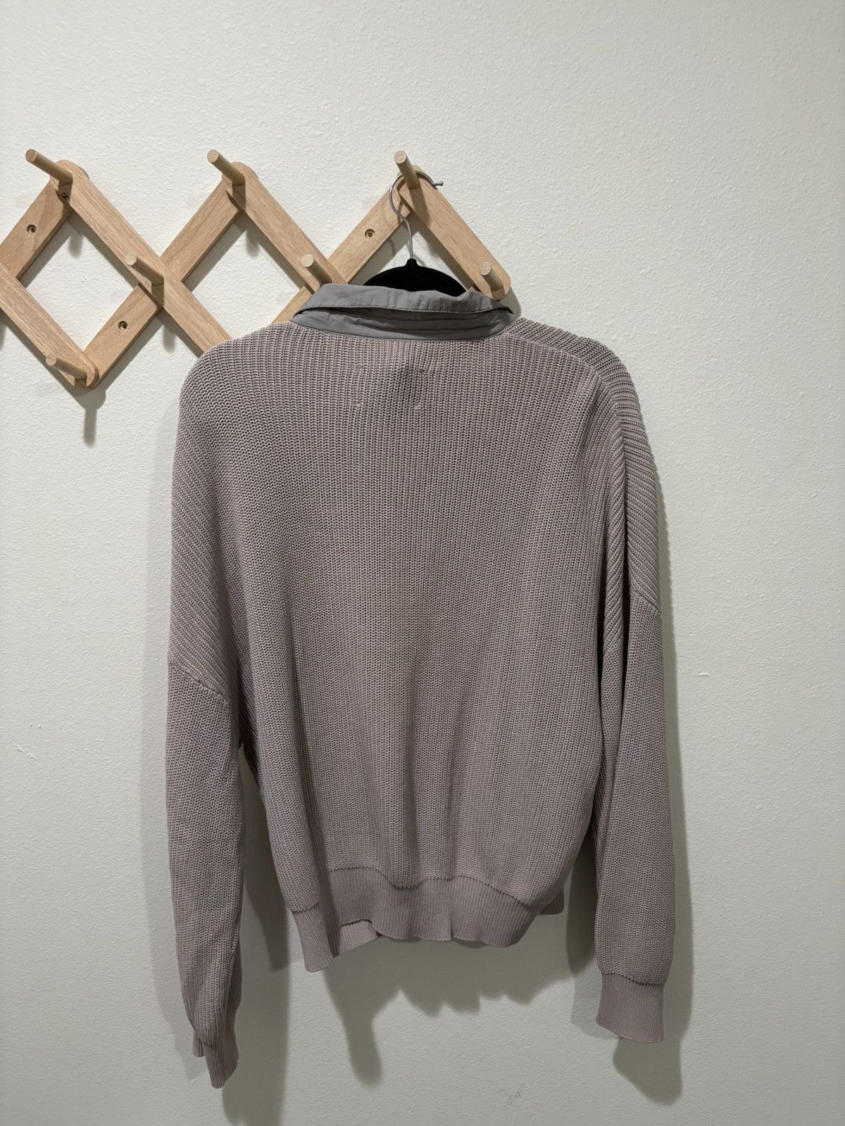 Heliot Emil Heliot Emil Grey polo knit sweater Size US L / EU 52-54 / 3 - 4 Thumbnail