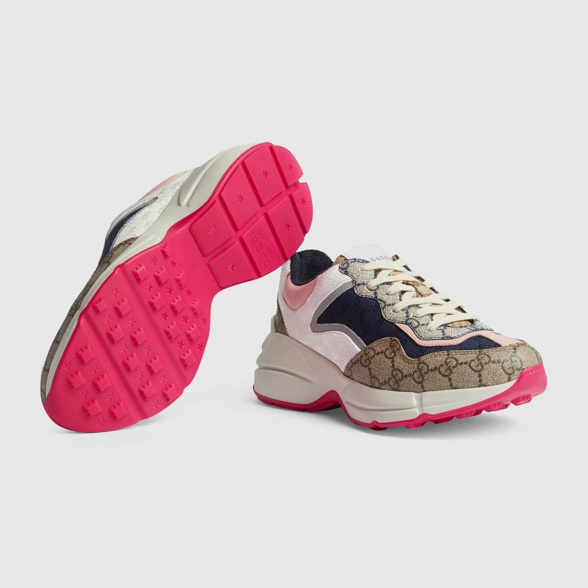 Gucci o1s1wg110425 Women's Rhyton Sneakers in Multicolor Size US 5 / IT 35 - 5 Thumbnail