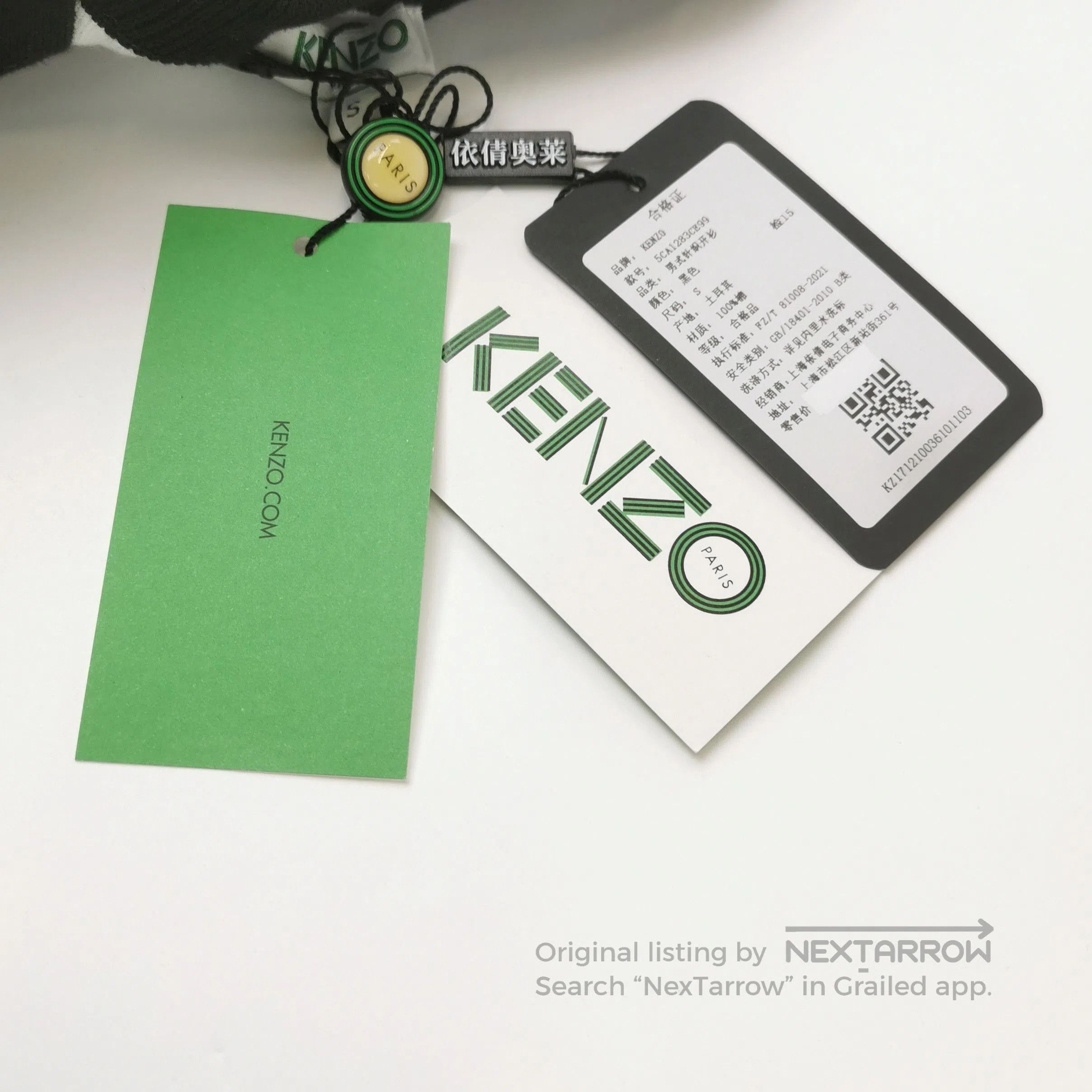 Kenzo Kenzo S Size Cotton V-Neck Single-Breasted Cardigan. Size US S / EU 44-46 / 1 - 1 Thumbnail