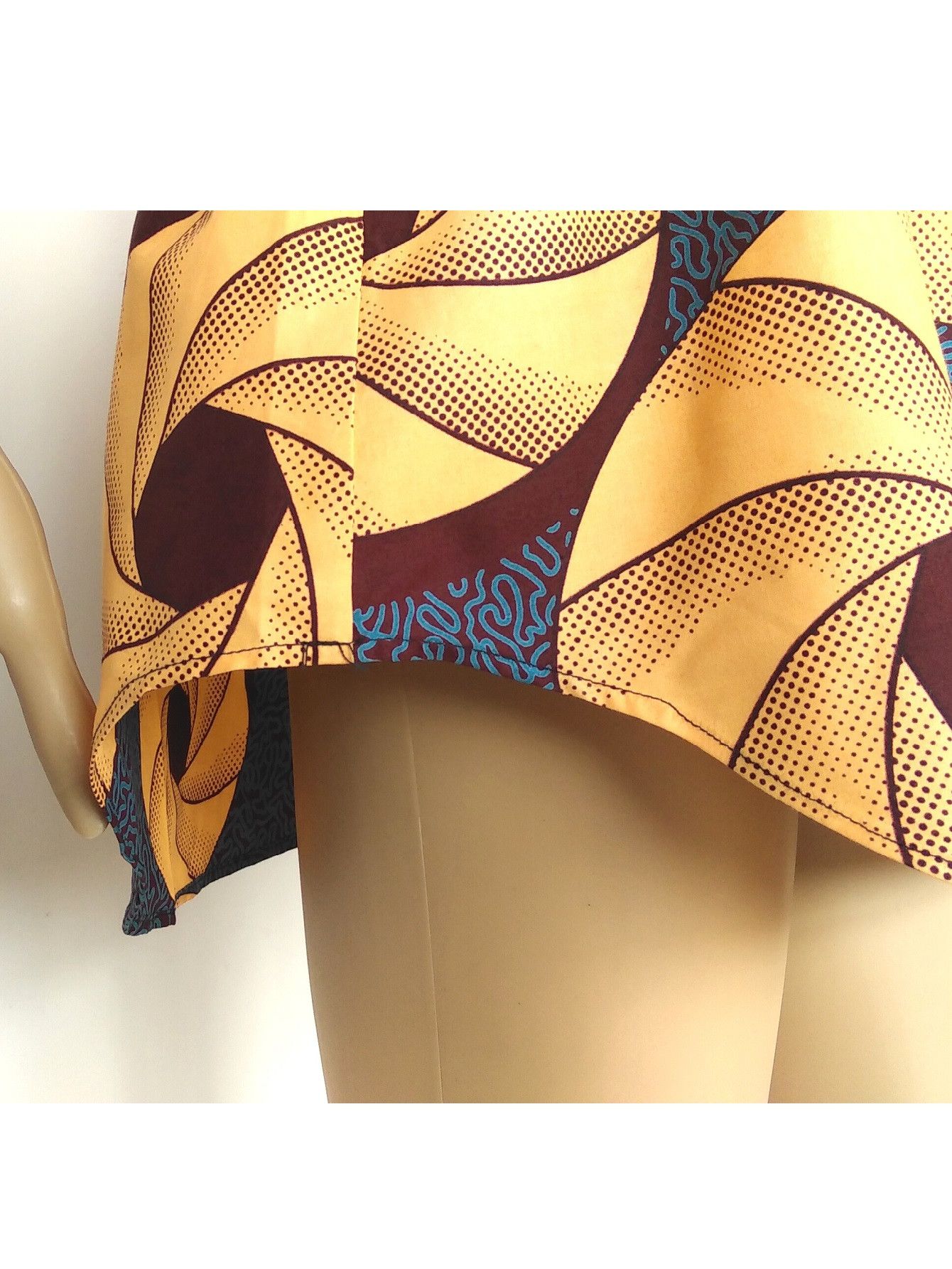 Other Cotton Tunic Shirt For Women African Wax Print Blouse Size XL / US 12-14 / IT 48-50 - 5 Thumbnail