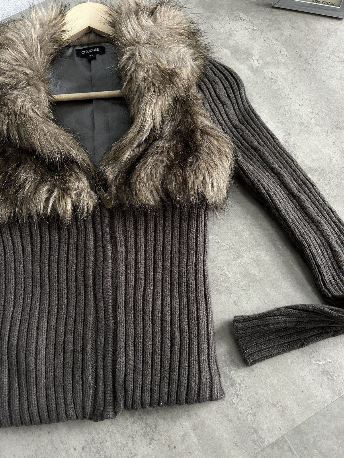 Vintage Beautiful Far Faux Zip Sweater Y2K Avant Garde Size XS / US 0-2 / IT 36-38 - 9 Thumbnail