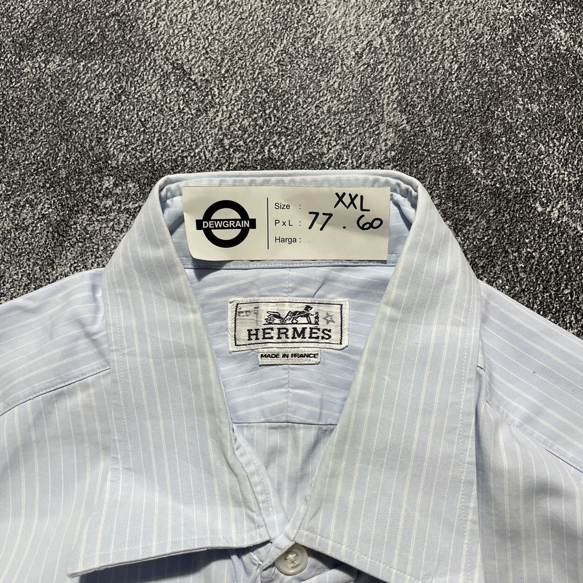 Hermes Vintage Hermes Pocket Shirts Size US XXL / EU 58 / 5 - 4 Thumbnail