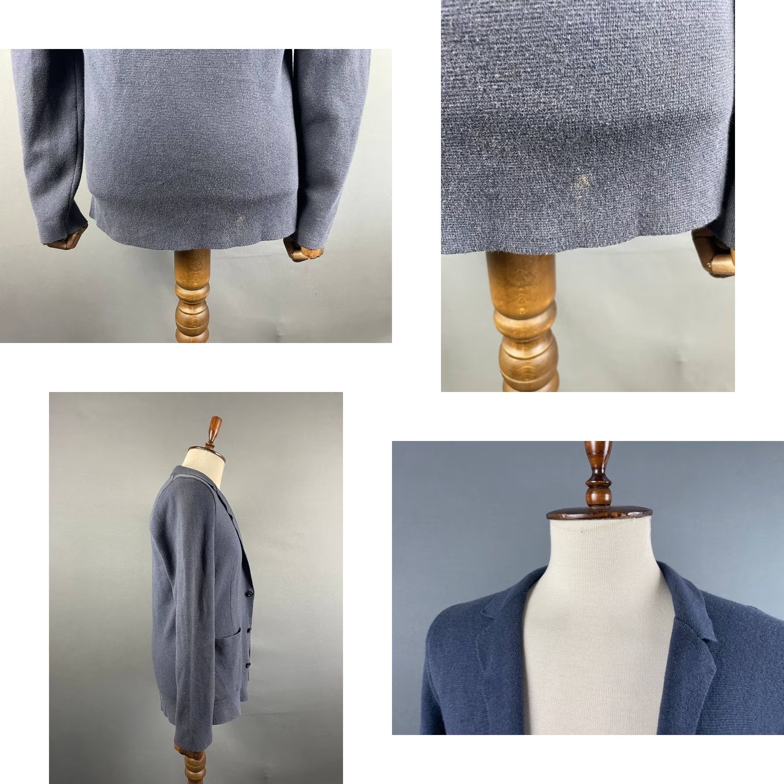 Fred Perry Fred Perry Mens Knit Blazer Coat Size 36 Blue Cotton Long Sleeve Multi-Pockets Size US M / EU 48-50 / 2 - 8 Thumbnail