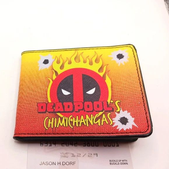 Other Dead Pool Men's Bi Fold Wallet Vegan Leather New Made in USA Size ONE SIZE - 1 Thumbnail