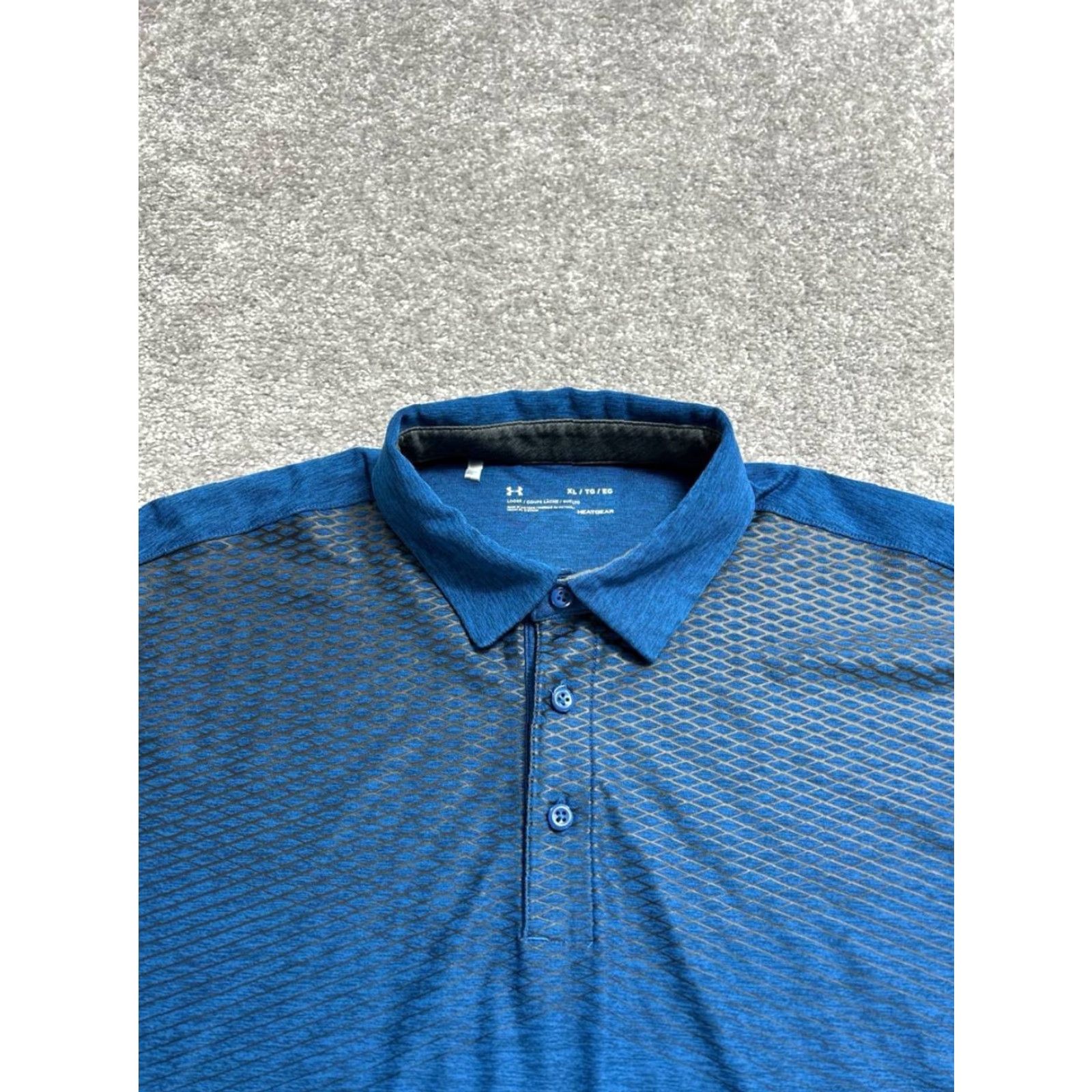 Under Armour Under Armour HeatGear Polo Shirt Men XL Blue Sports Golf Breathable Moisture Wicking Short Sleeve Polo Size US XL / EU 56 / 4 - 3 Thumbnail