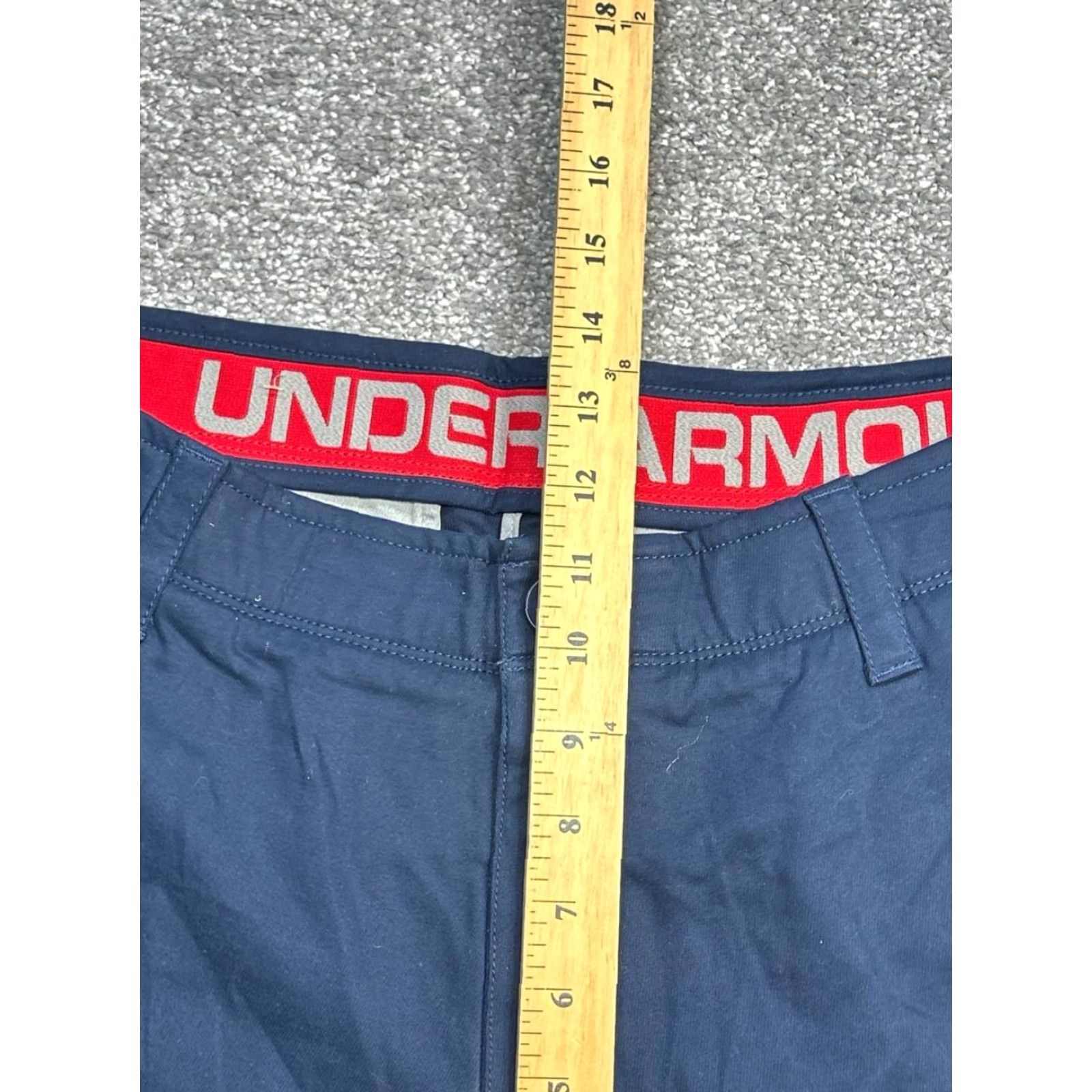 Under Armour Under Armour Chino Pants Mens 38 Blue Cotton Stretch Golf Performance Straight Size US 38 / EU 54 - 4 Thumbnail