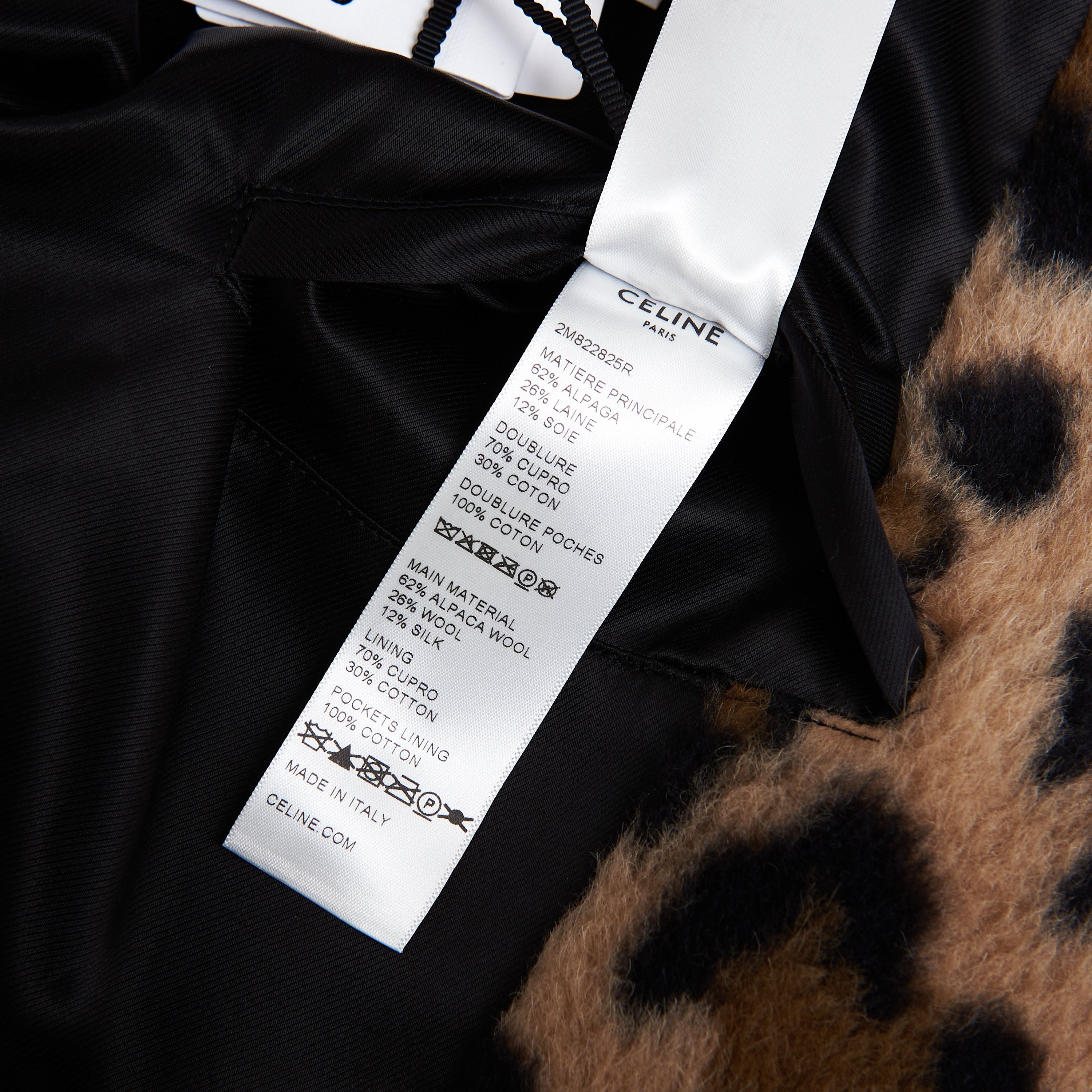 Celine Oversized MAC Coat In Leopard Print Alpaca Size US S / EU 44-46 / 1 - 15 Thumbnail