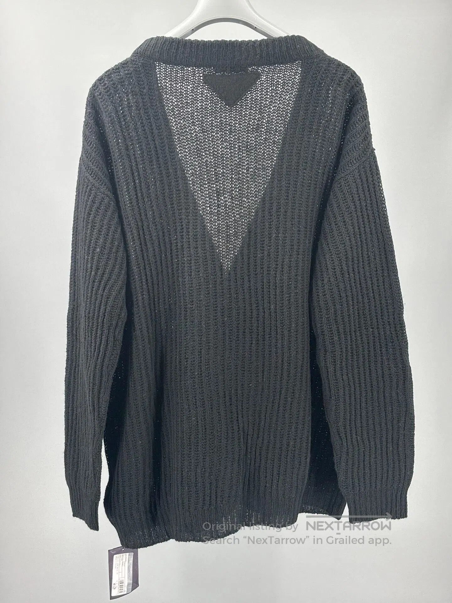Prada prada men's black knitted cardigan sweater. Size US M / EU 48-50 / 2 - 4 Thumbnail