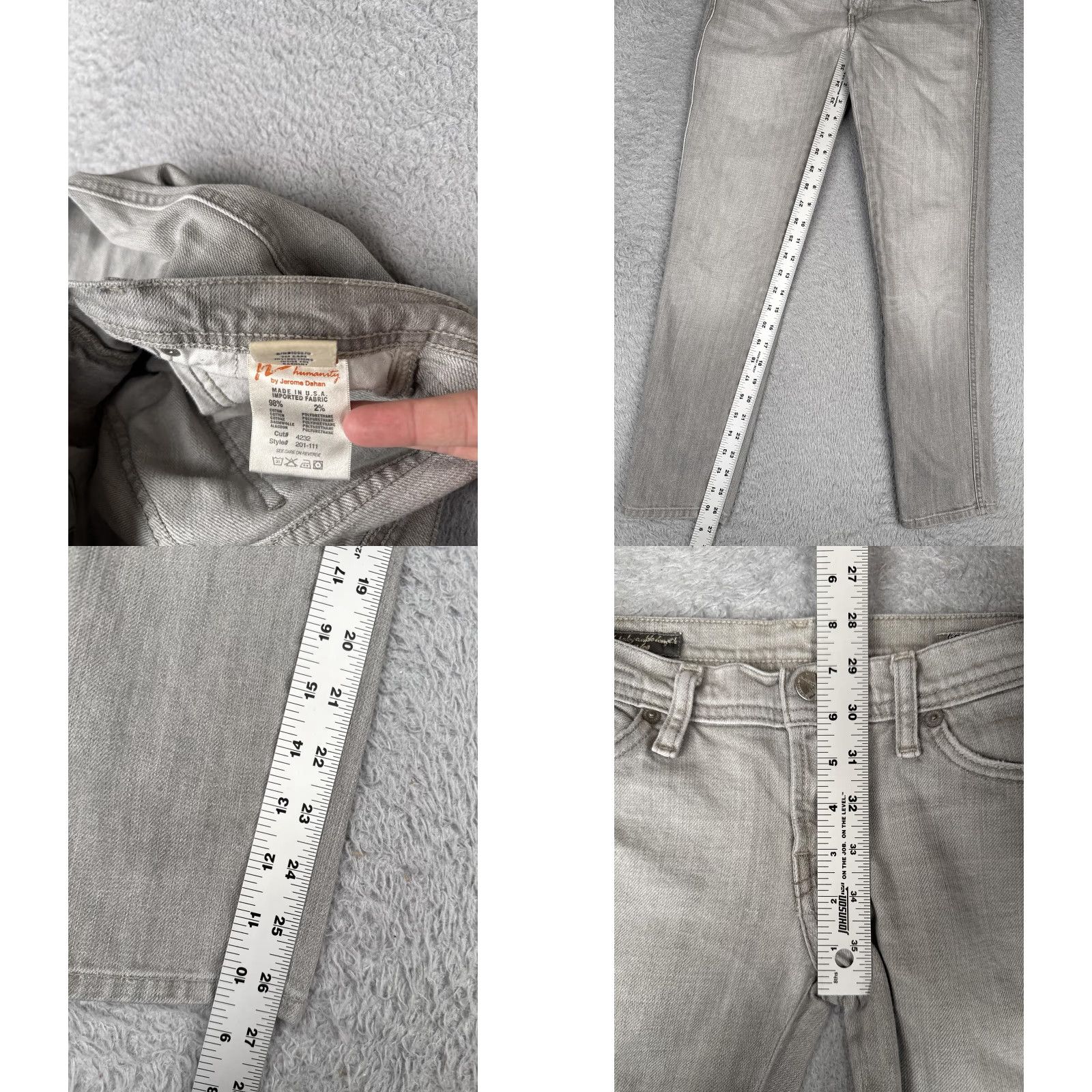 Citizens Of Humanity Citizens Of Humanity Jeans Womens 27 Gray Concord 201 Low Rise Skinny Ankle Leng Size 27" / US 4 / IT 40 - 8 Thumbnail