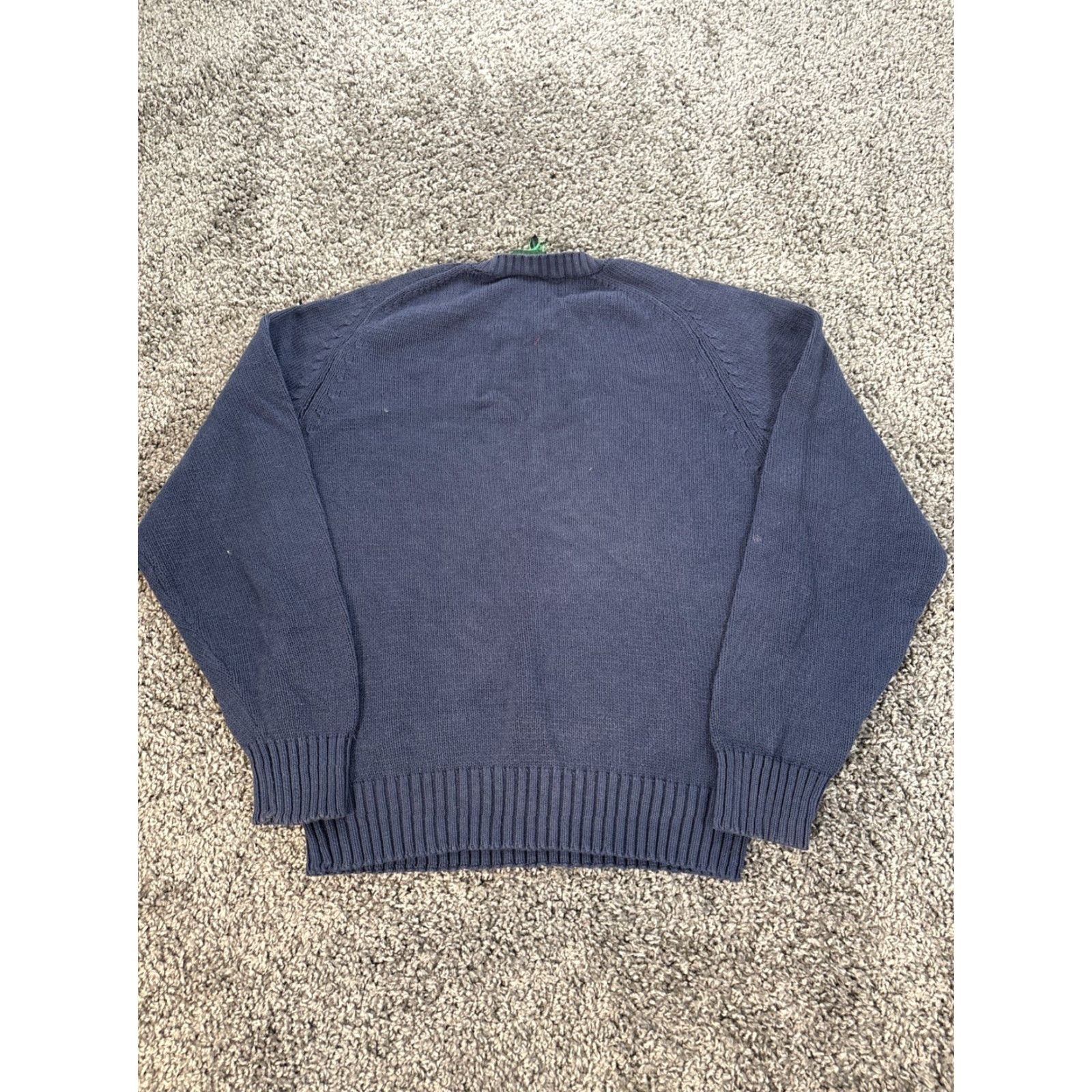 J.Crew VINTAGE J.CREW Sweater Men L Crew Blue Cable Knit Fisherman Pullover Key Words: Cotton Knit, Marine, Oarsman - Mens Size US L / EU 52-54 / 3 - 6 Thumbnail