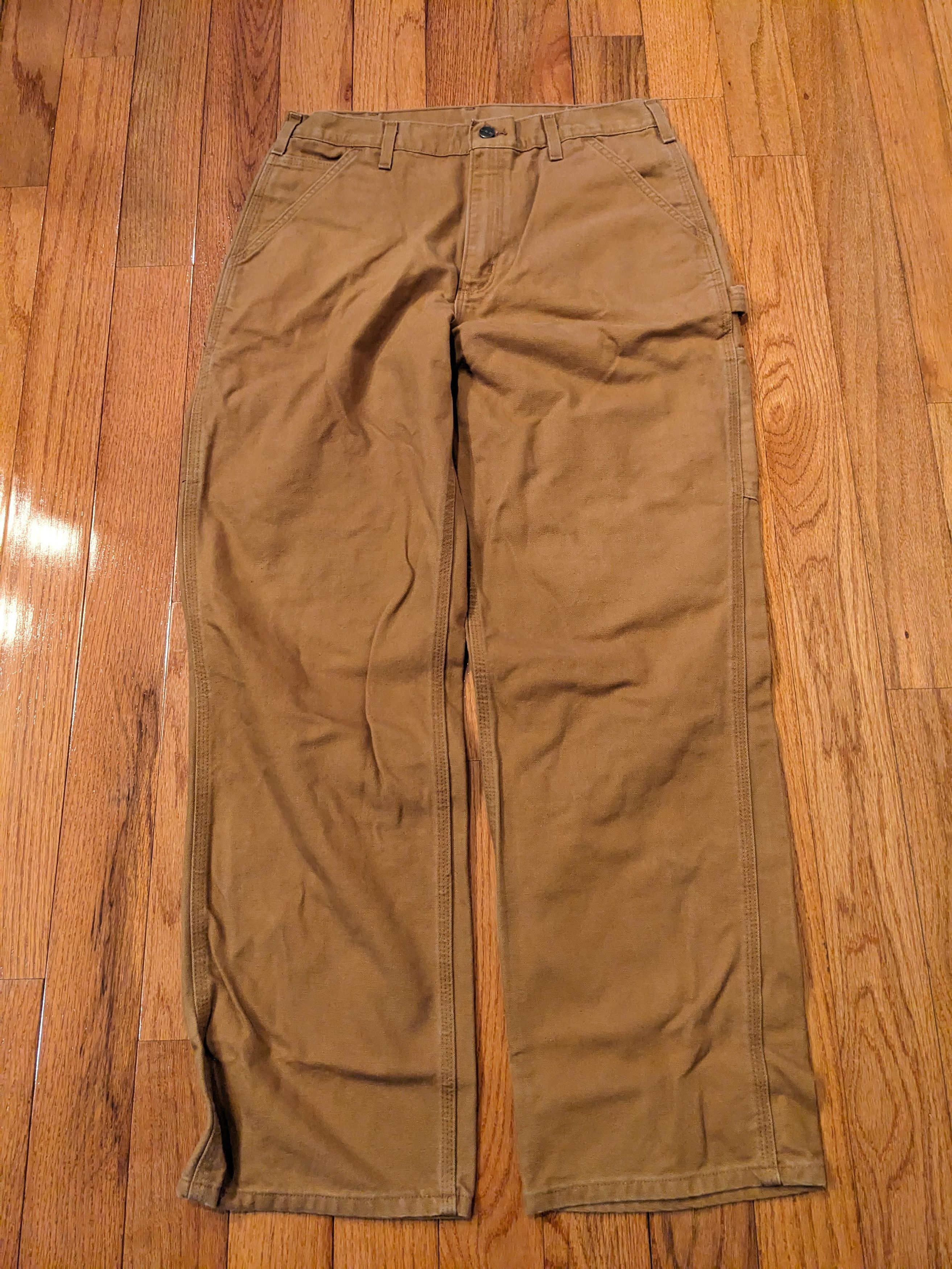 Carhartt × Vintage Vintage 90s Carhartt Original 34 x 32 Double Knee Pants Size US 34 / EU 50 - 3 Thumbnail