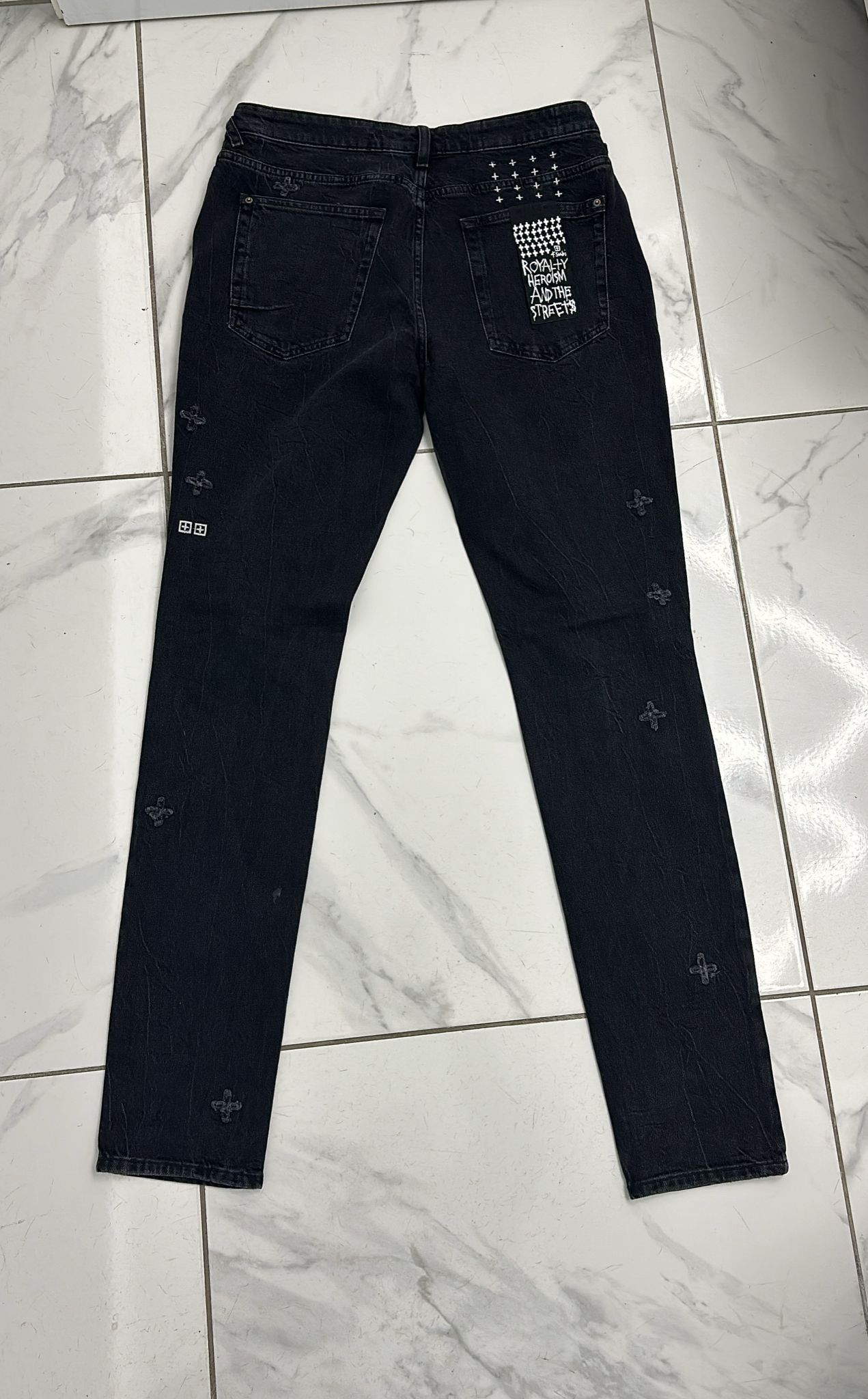 Ksubi Van Winkle Black Marble K Plus Jean Size 36
