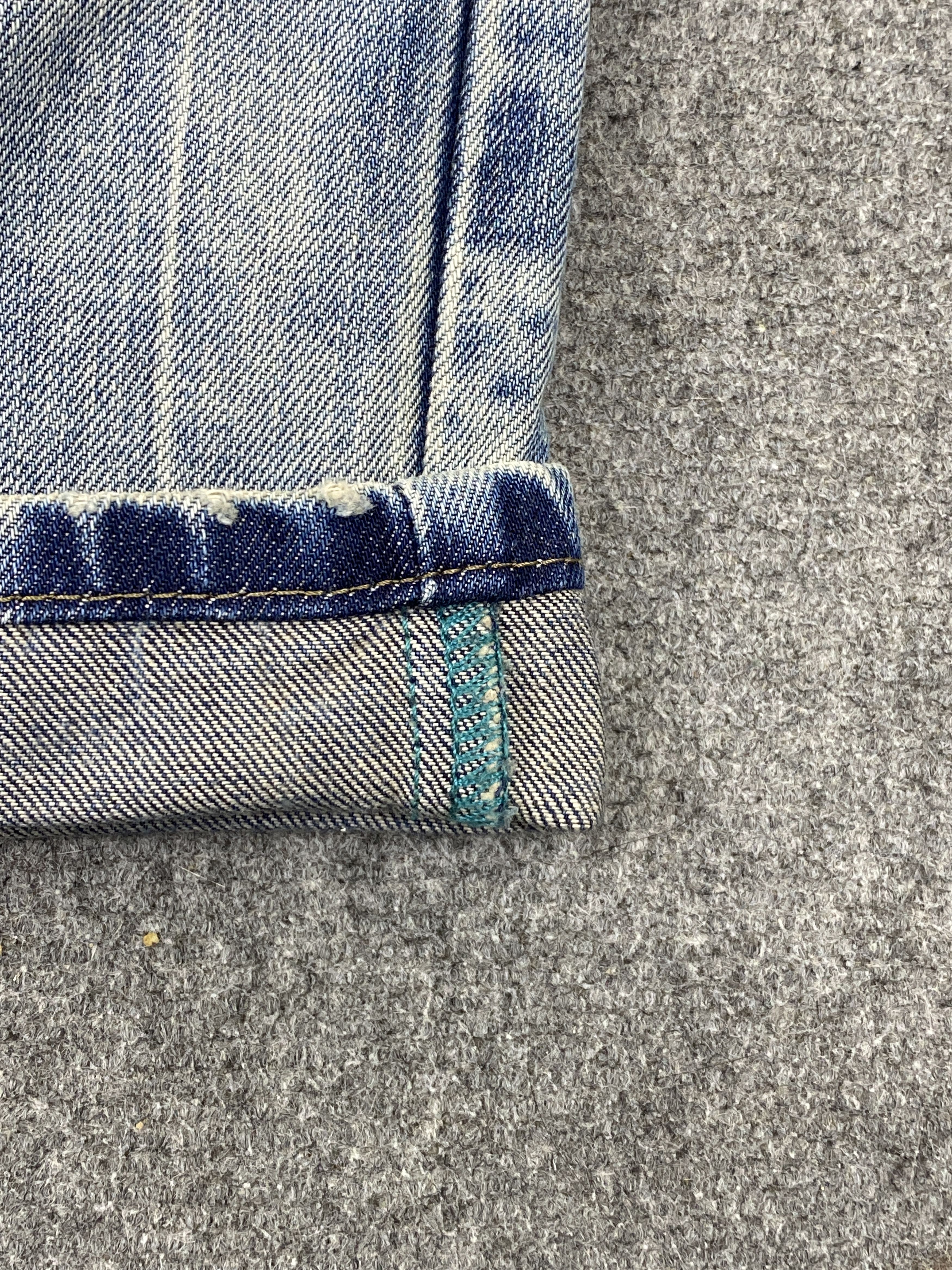 Diesel × Vintage Vintage Diesel Distressed Light Washed Slim Fit Jeans Size US 28 / EU 44 - 15 Thumbnail