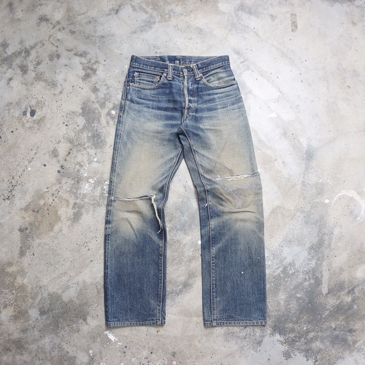 KOJIMA GENES Kojima genes Japan distressed selvedge denim Size US 28 / EU 44 - 1 Thumbnail