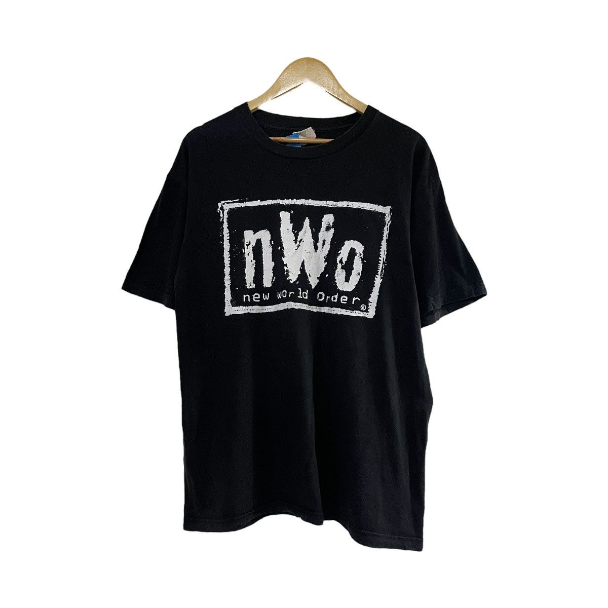 New Order × Vintage Vintage 90’s N.W.O The Mew World Order Black Tee Size US L / EU 52-54 / 3 - 2 Thumbnail