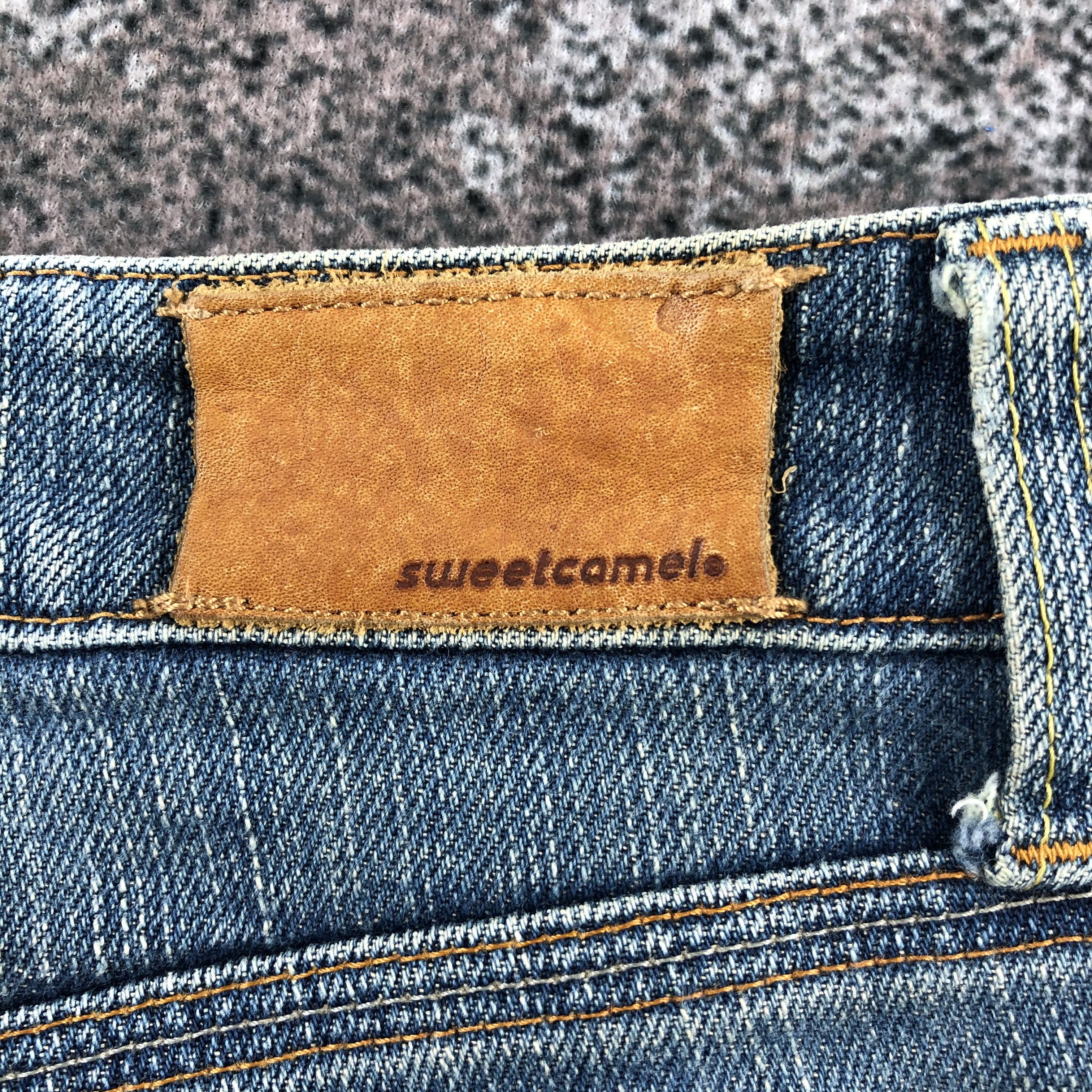 Japanese Brand Sweet Camel Jeans Faded Blue Flare Denim KJ1232 Size 28" / US 6 / IT 42 - 5 Thumbnail