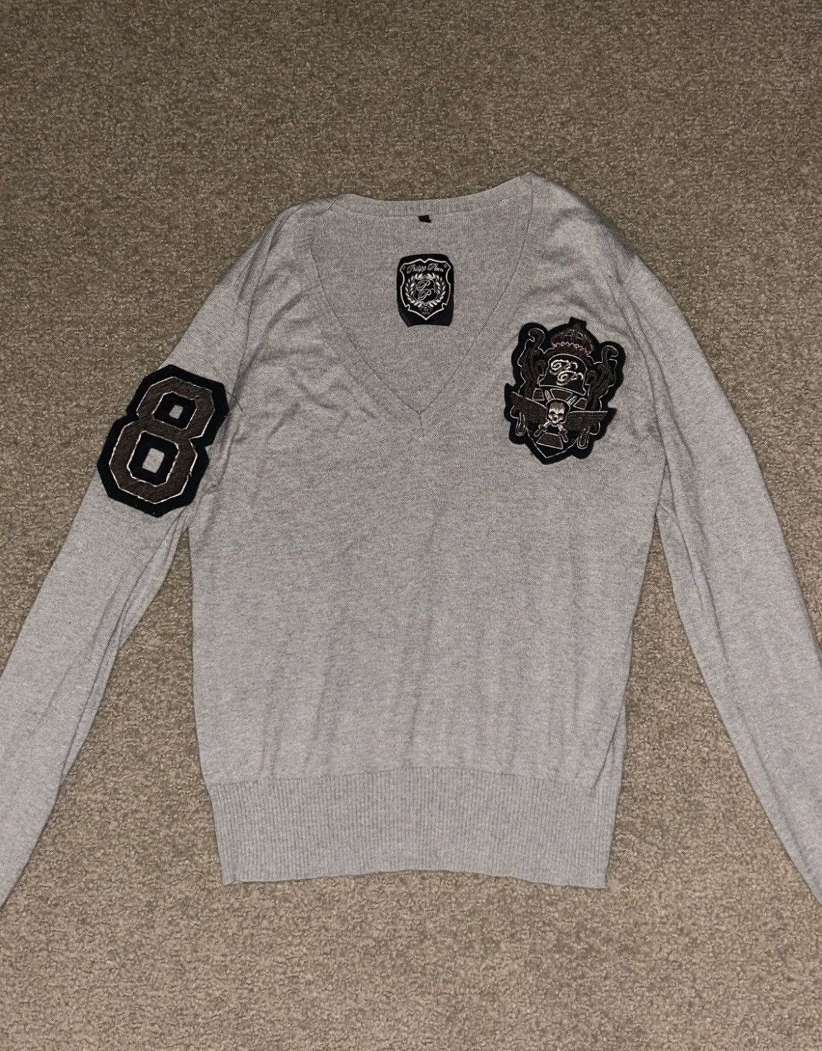 Philipp Plein Rare vintage philipp plein silk cashmere sweater emblem Size US M / EU 48-50 / 2 - 8 Thumbnail