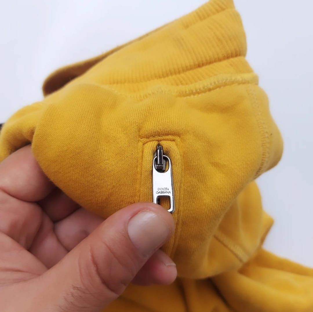 Dolce & Gabbana Dolce & Gabbana Yellow Logo Sweat Shorts Size US 30 / EU 46 - 21 Thumbnail