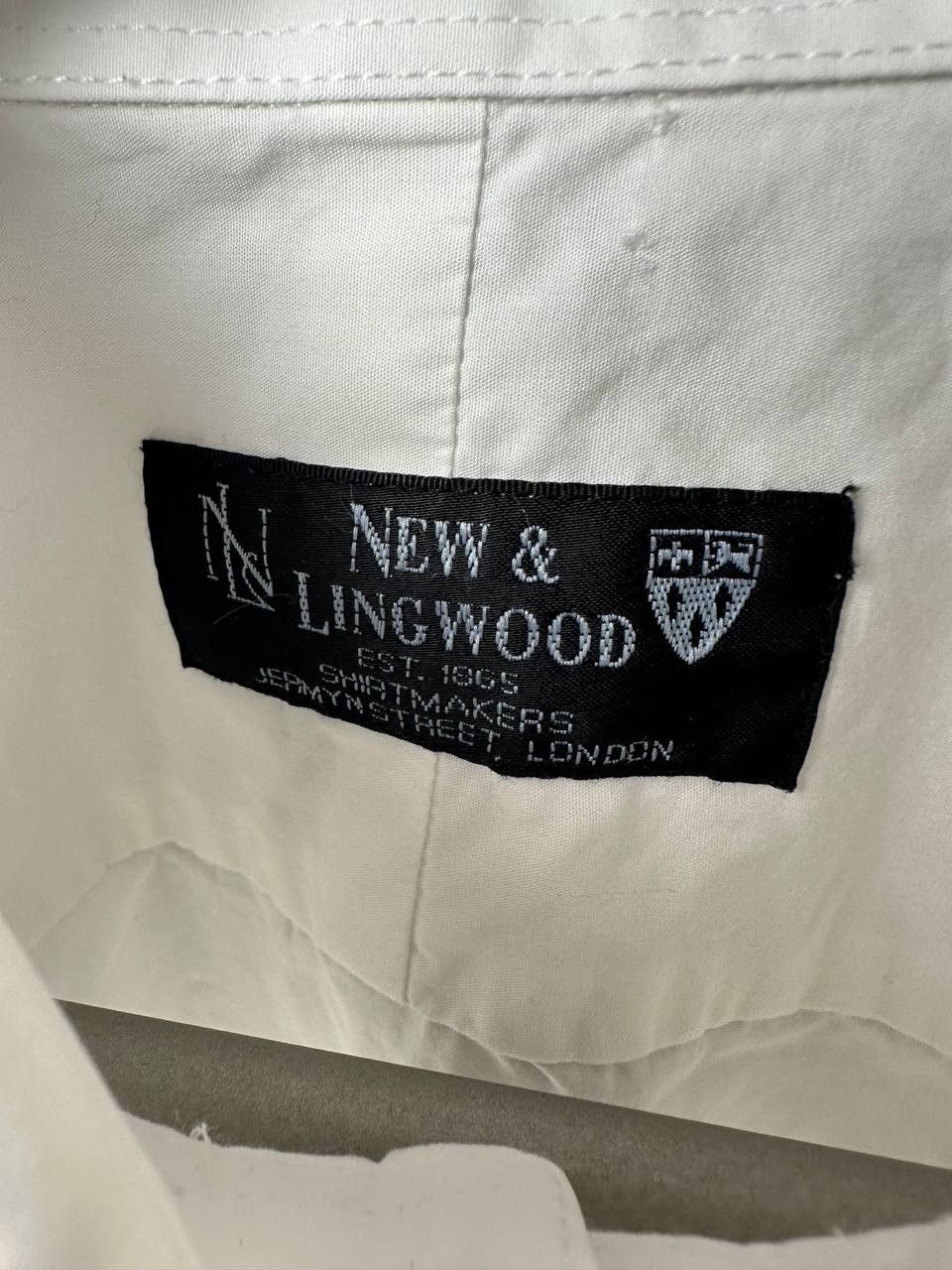 New & Lingwood New & Lingwood White Formal Dress Shirt LS 100% Cotton Size US L / EU 52-54 / 3 - 11 Thumbnail