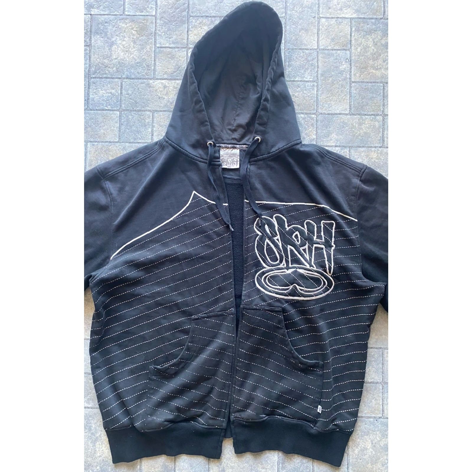 Vintage Y2K SRH Hoodie Men Black 2XL Full Zip Zipper Broken Size US XXL / EU 58 / 5 - 2 Thumbnail