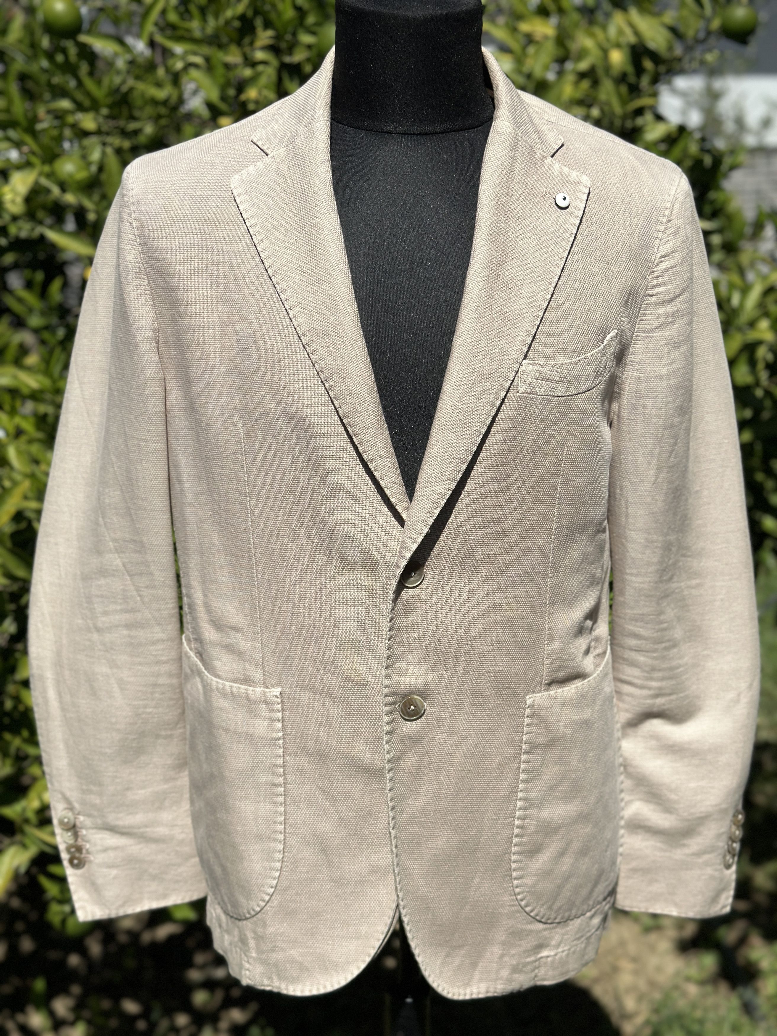 L.B.M. 1911 Limited Edition LBM 1911 Formal Jacket Linen Slim Size 52 R Size 52R - 6 Thumbnail