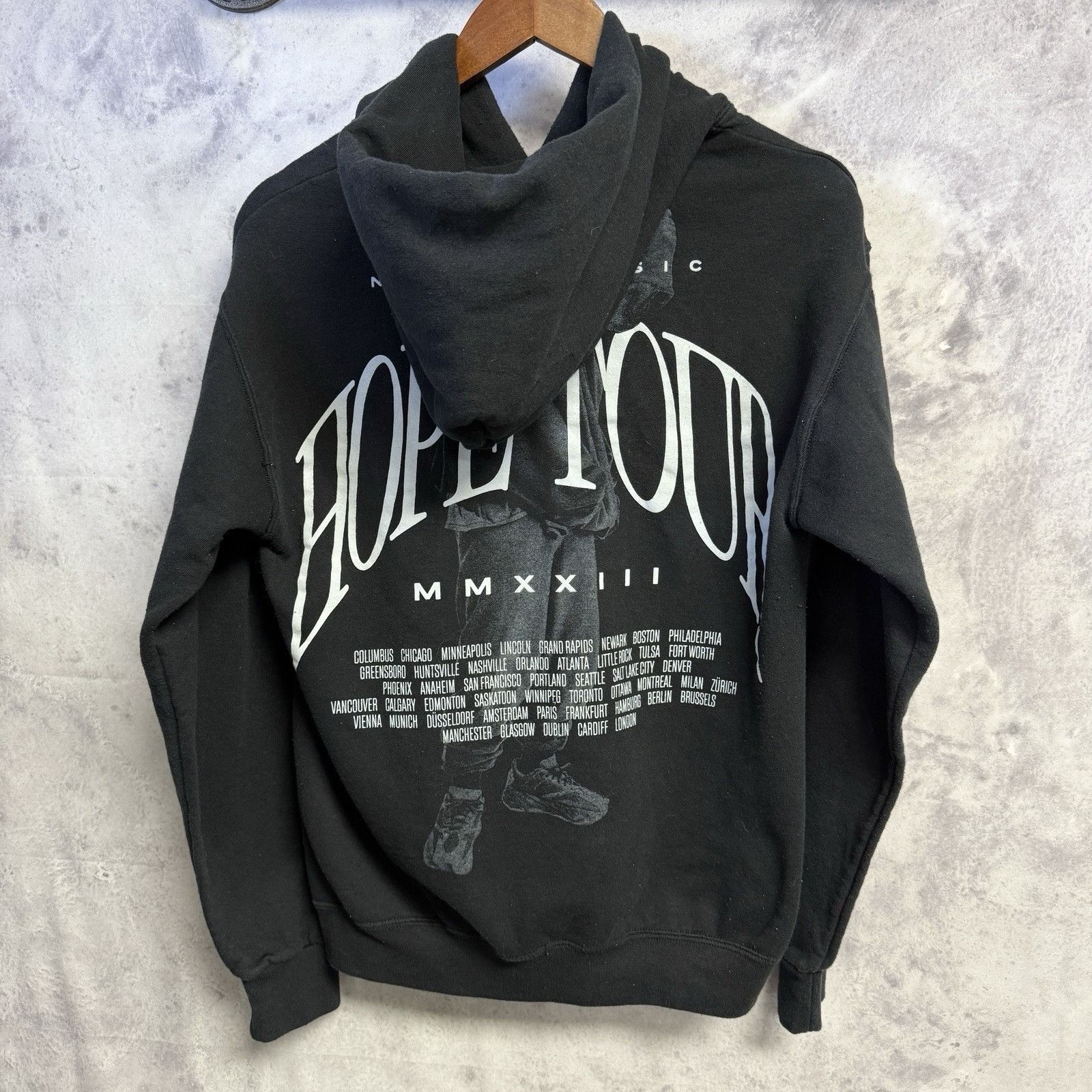 Rap Tees NF Real Music Hope Tour MMXXIV Black Hoodie Men’s Size Small Size US S / EU 44-46 / 1 - 2 Thumbnail