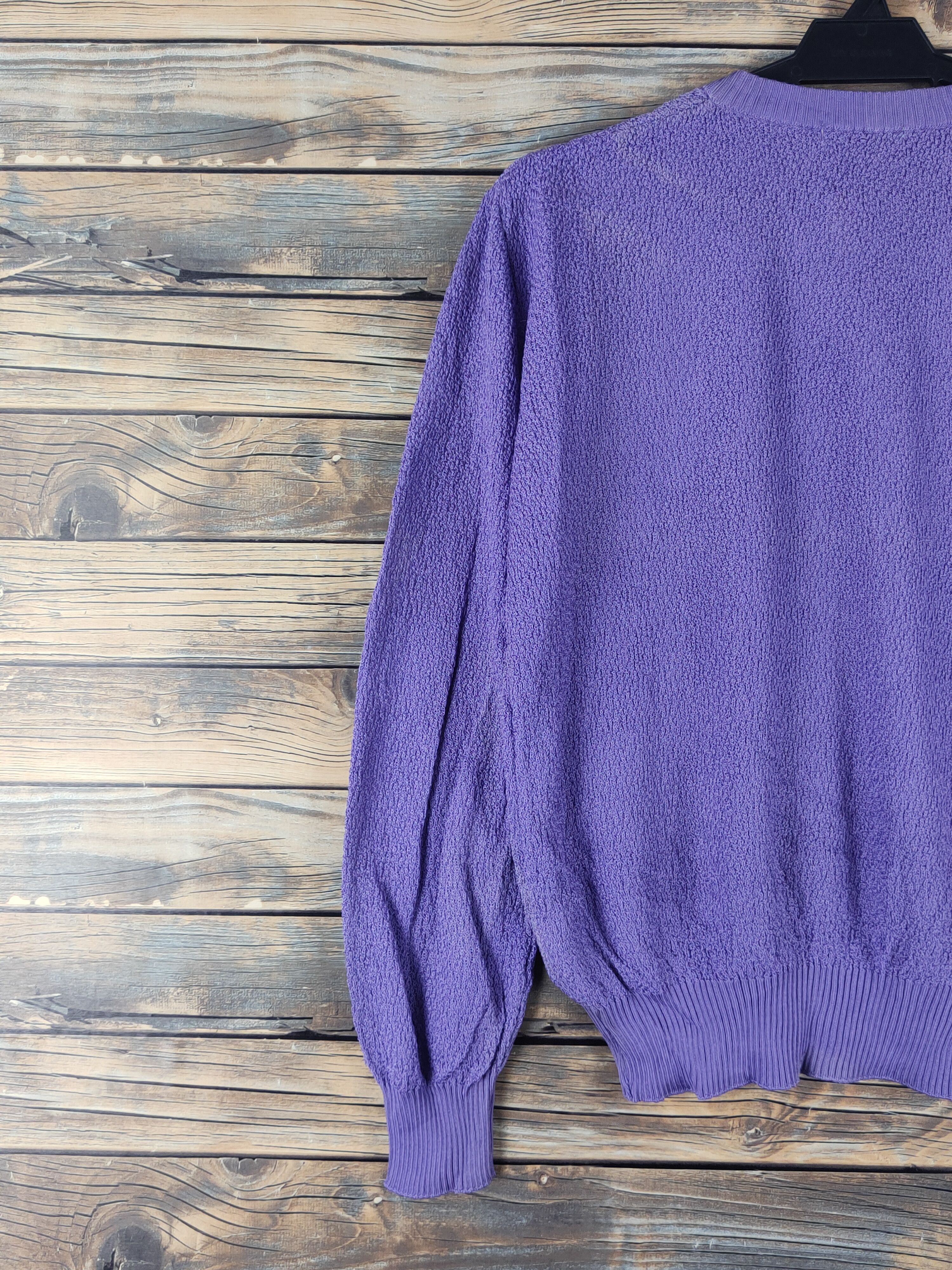 Vintage Miya Ken made in japan Purple Knitwear #W1774 Size US M / EU 48-50 / 2 - 10 Thumbnail
