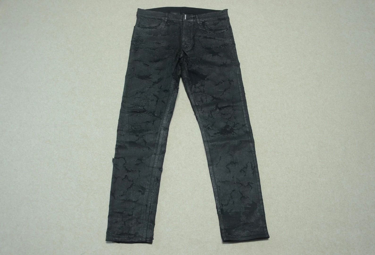 Givenchy Givenchy UC85 Distressed Black Jeans 34 Size US 34 / EU 50 - 1 Thumbnail