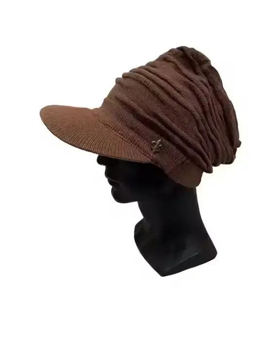 Japanese Brand Japanese Brand Vehicle Plain Turban Style Beanie Hat Size ONE SIZE - 1 Thumbnail