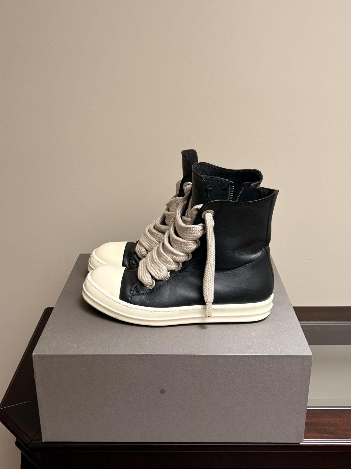 Rick Owens SS23 'EDFU' Transparent Leather Ramones | Grailed