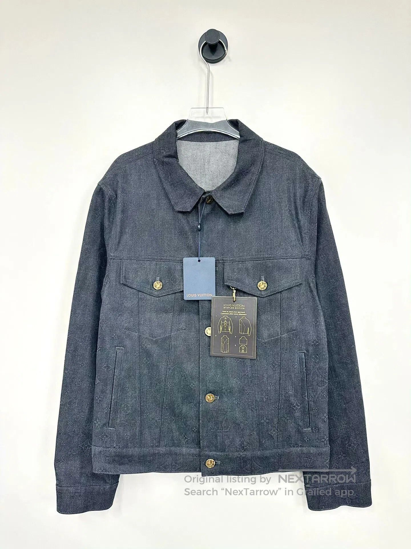 Louis Vuitton Louis Vuitton Black Logo Denim Jacket. Size US M / EU 48-50 / 2 - 1 Thumbnail