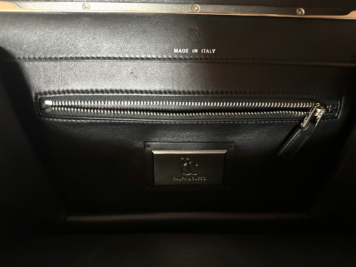 Ralph & Russo Ralph & Russo Empire bag - black leather designer bag Size ONE SIZE - 6 Thumbnail