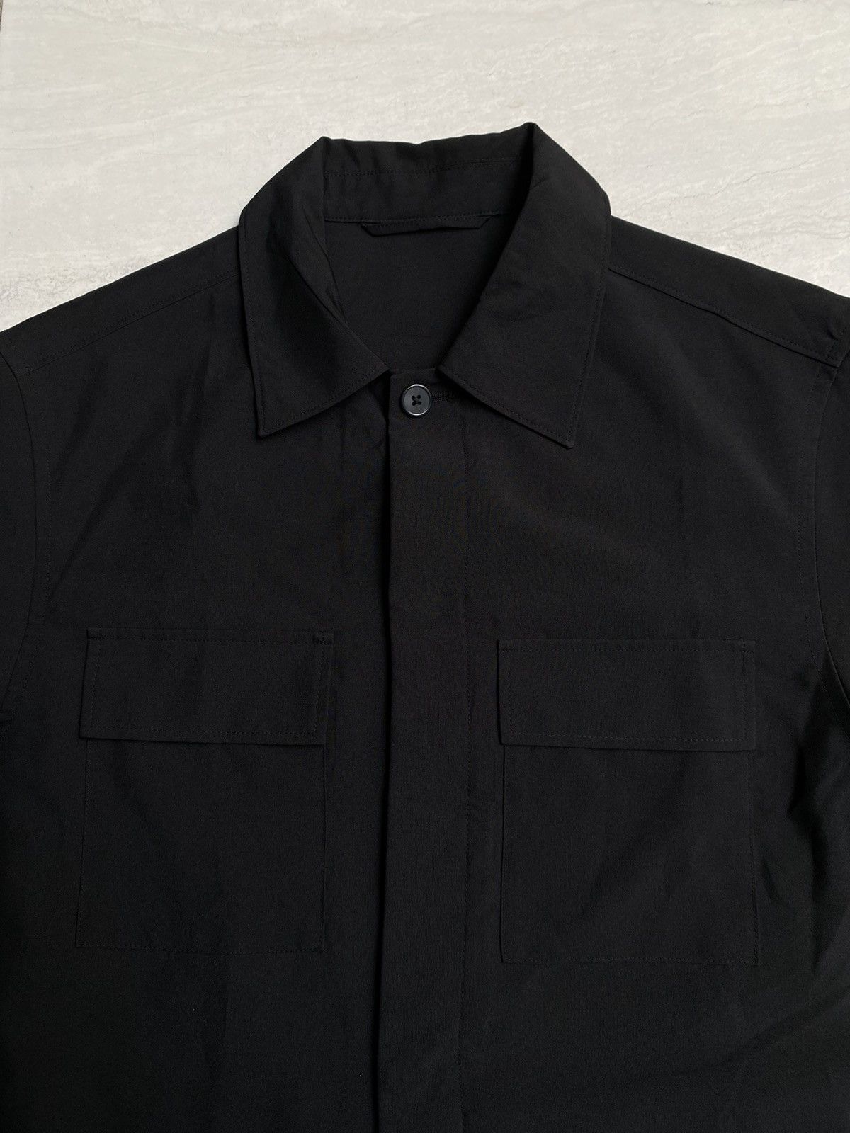 GU GU Pocket Boxy Oversize Black Outer Shirt Size US M / EU 48-50 / 2 - 3 Thumbnail