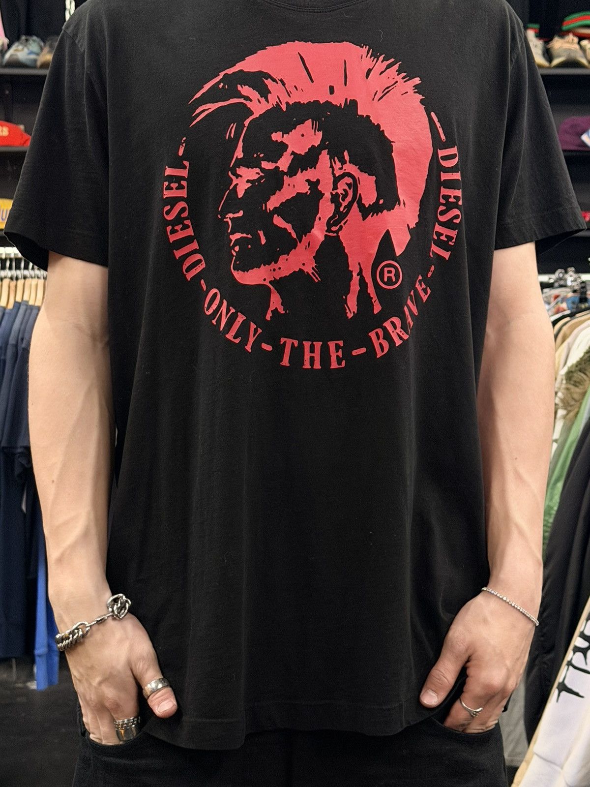 Diesel Diesel Punk Logo T-Shirt Size US XL / EU 56 / 4 - 2 Thumbnail