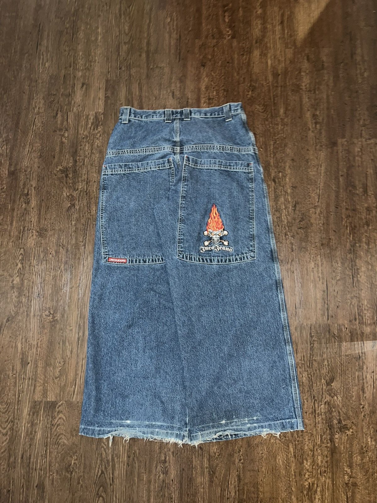 Vintage JNCO FLAMING CROSSBONES | Grailed