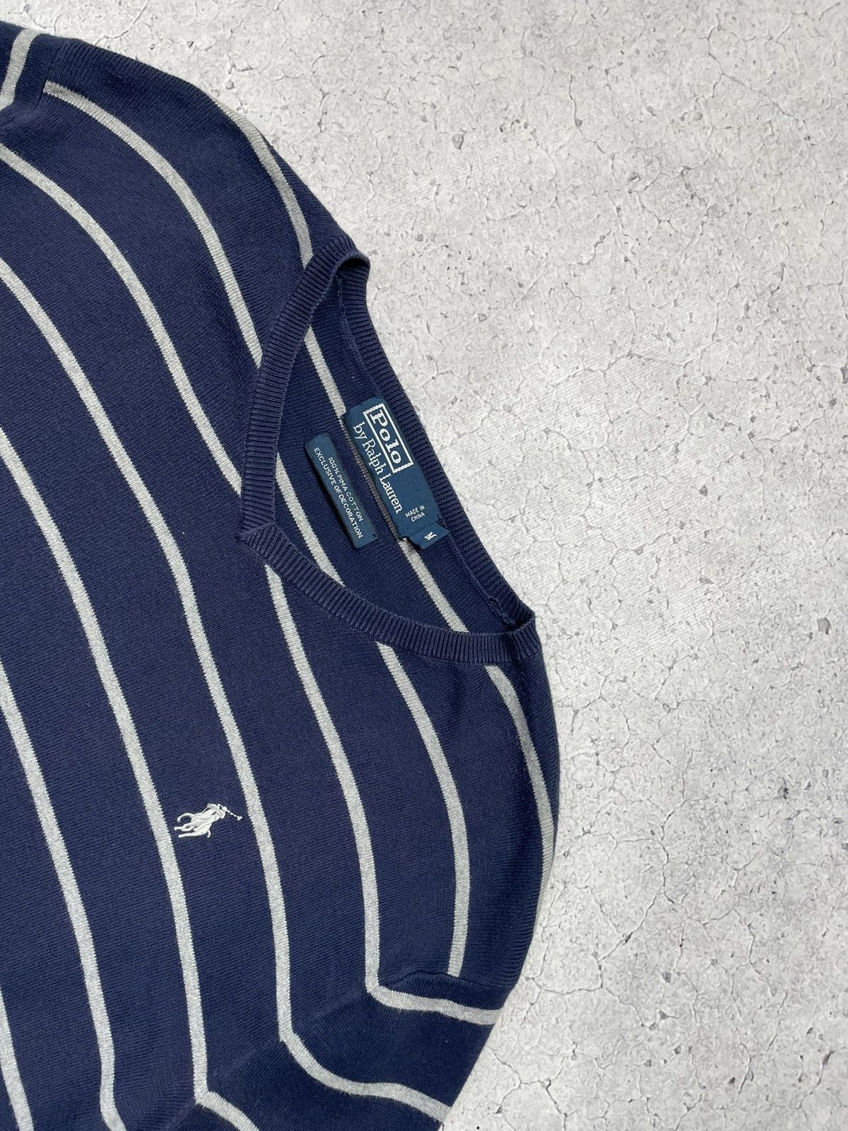 Polo Ralph Lauren × Vintage Polo Ralph Lauren Vintage Striped Sweater Size US S / EU 44-46 / 1 - 5 Thumbnail